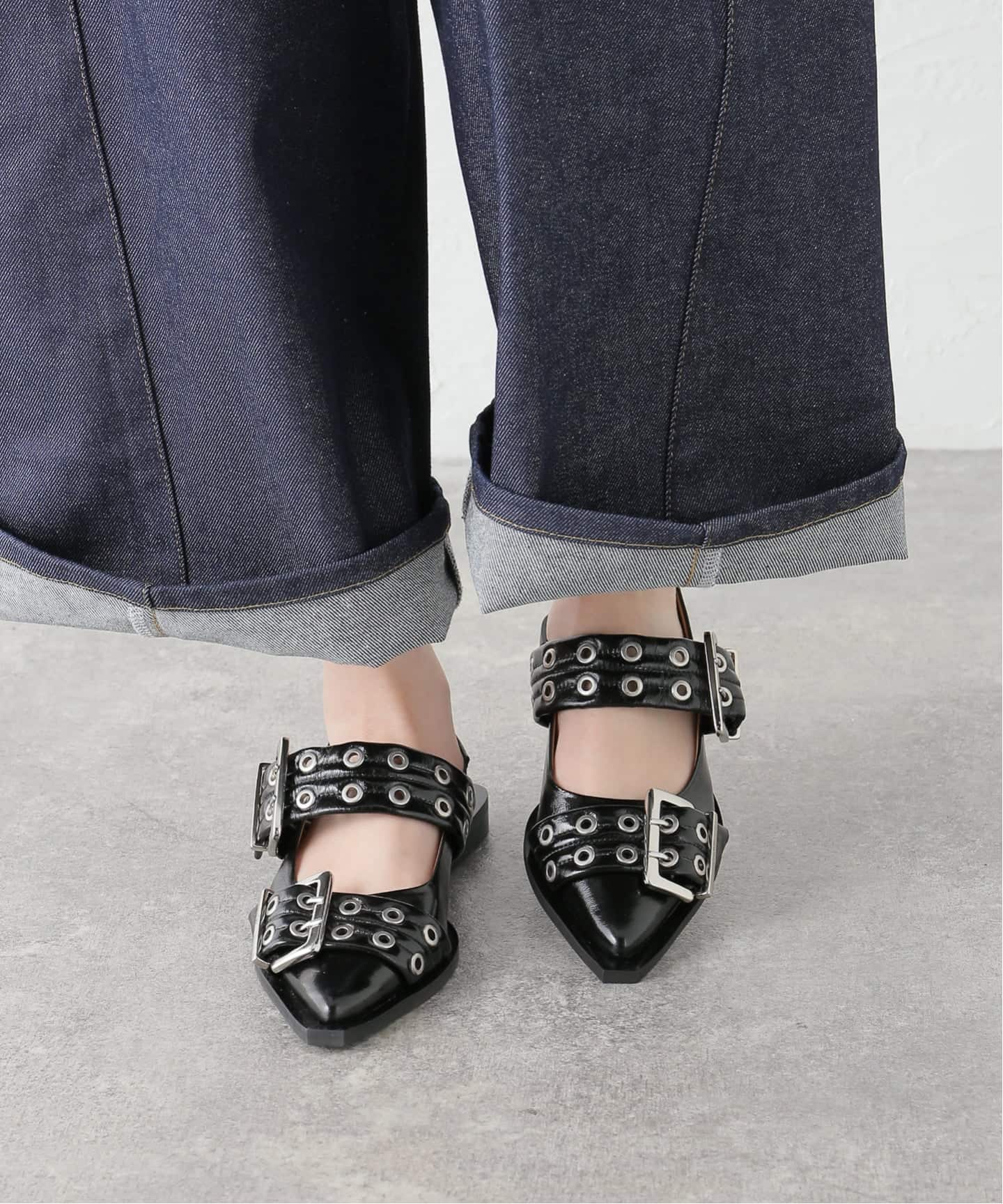 GANNI / ガニー Feminine Buckle Ballerina Naplack（サンダル）｜PULP