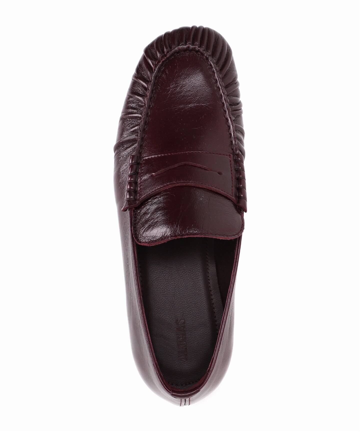ALOHAS レザーローファー バーガンディ サイズ37 ALOHAS/アロハス Aven Rift Burgundy Leather Loafer ローファー
