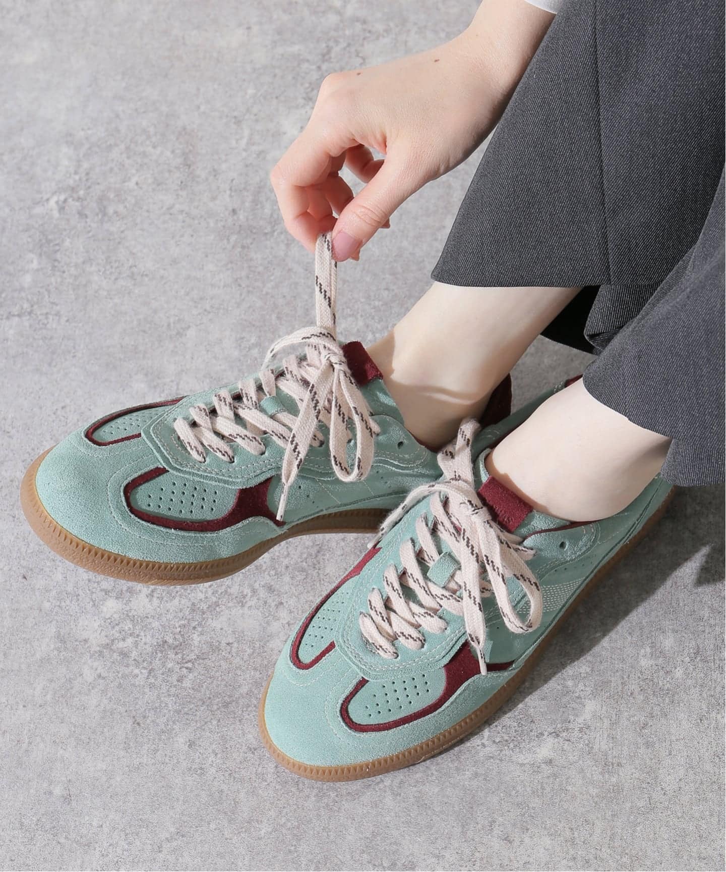 ALOHAS/アロハス】Tb.490 Rife Matcha Leather ：スニーカー