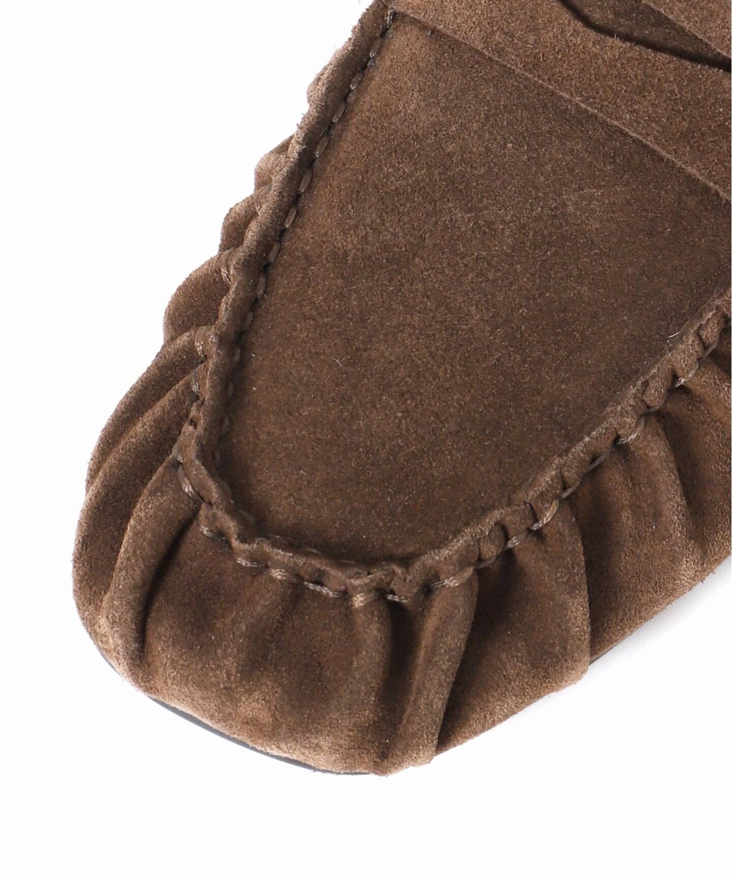 ALOHAS / アロハス】Aven Suede Brown Leather Loafers：ローファー