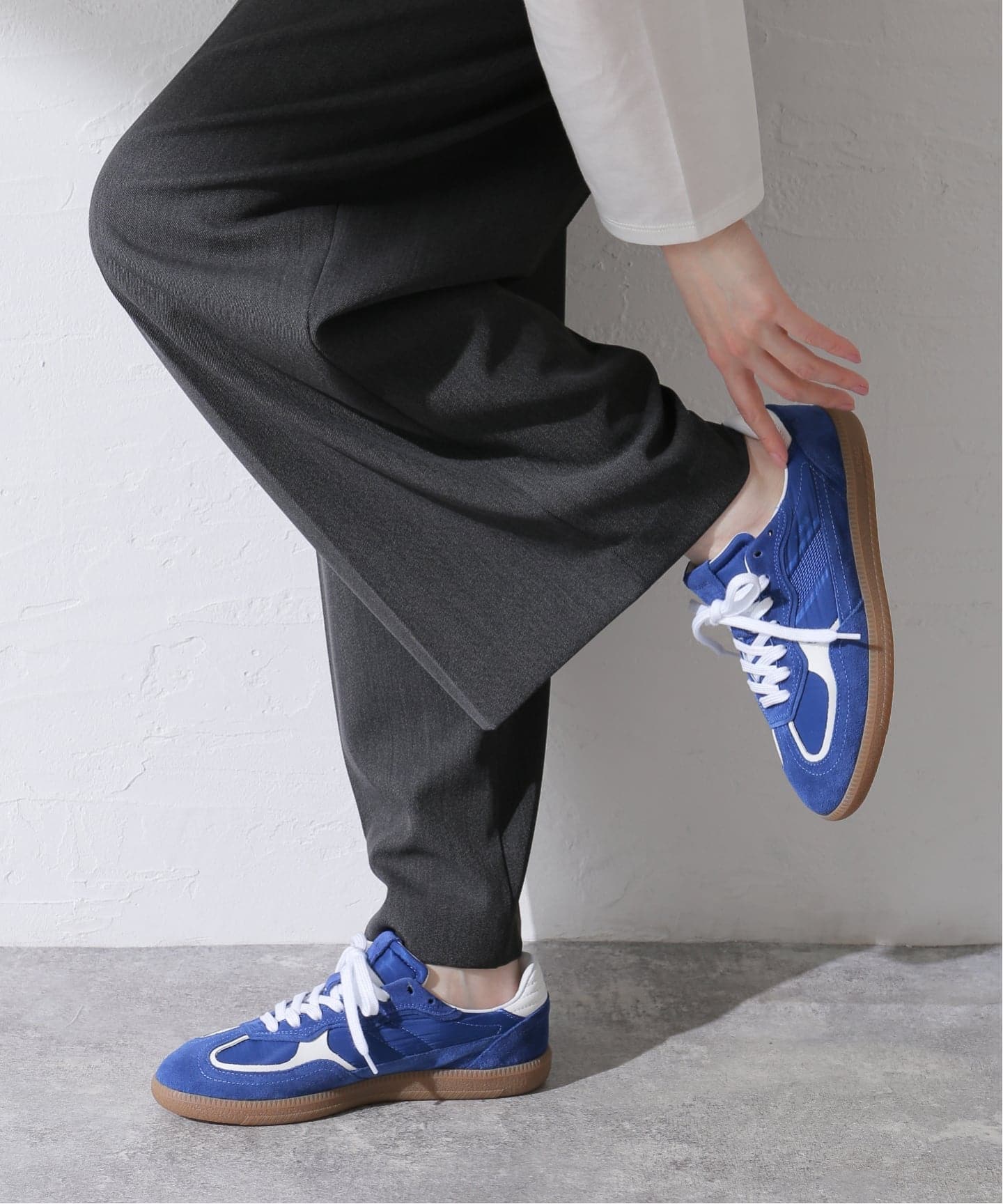 ALOHAS/アロハス】 Tb.490 Rife SheenBlue Leather Sne：スニーカー