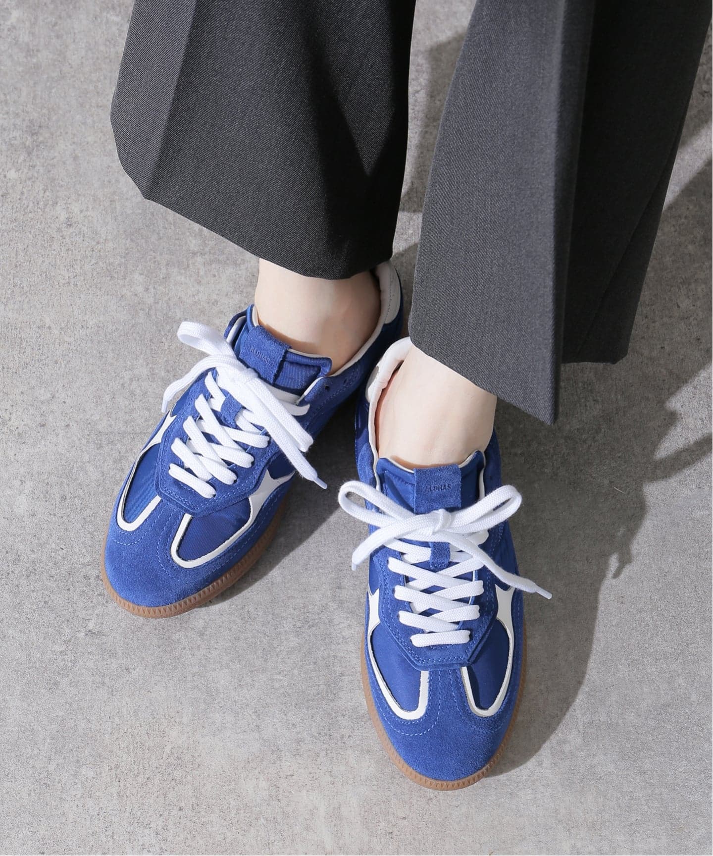 ALOHAS/アロハス】 Tb.490 Rife SheenBlue Leather Sne：スニーカー