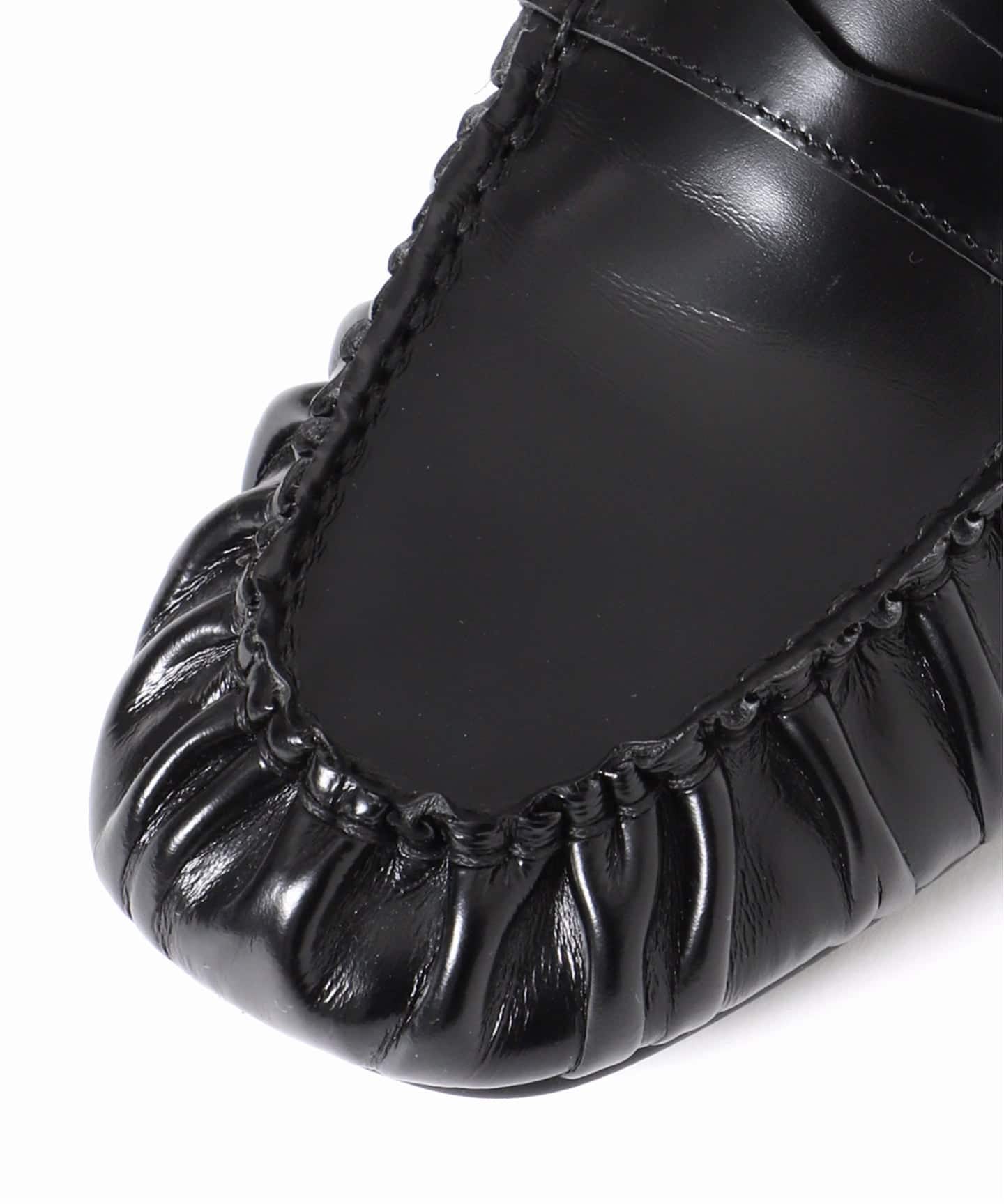 ALOHAS/アロハス】Aven Black Leather Loafers：ローファー
