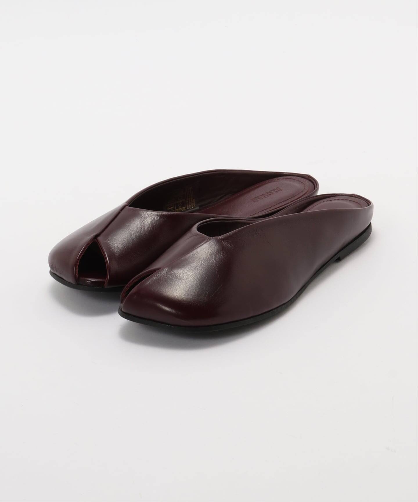 ALOHAS/アロハス Timmy Rift Burgundy Leather Mules ミュール（レザー