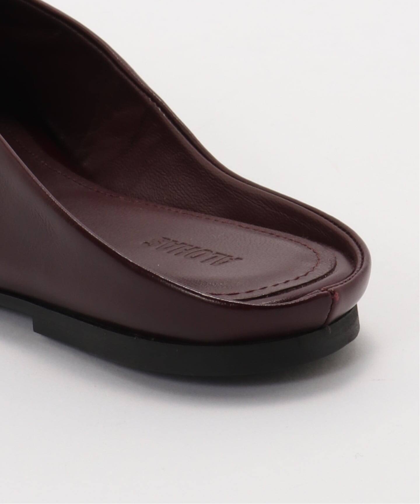 ALOHAS/アロハス Timmy Rift Burgundy Leather Mules ミュール（レザー