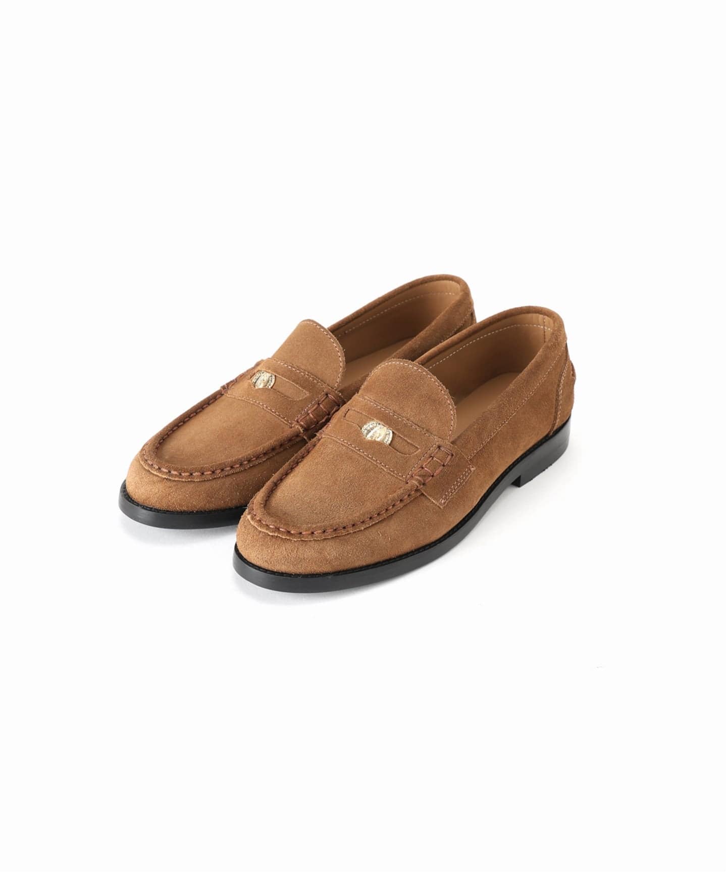 予約》 別注【CAMINANDO】スエード ALMOND TOE PENNY L：ローファー