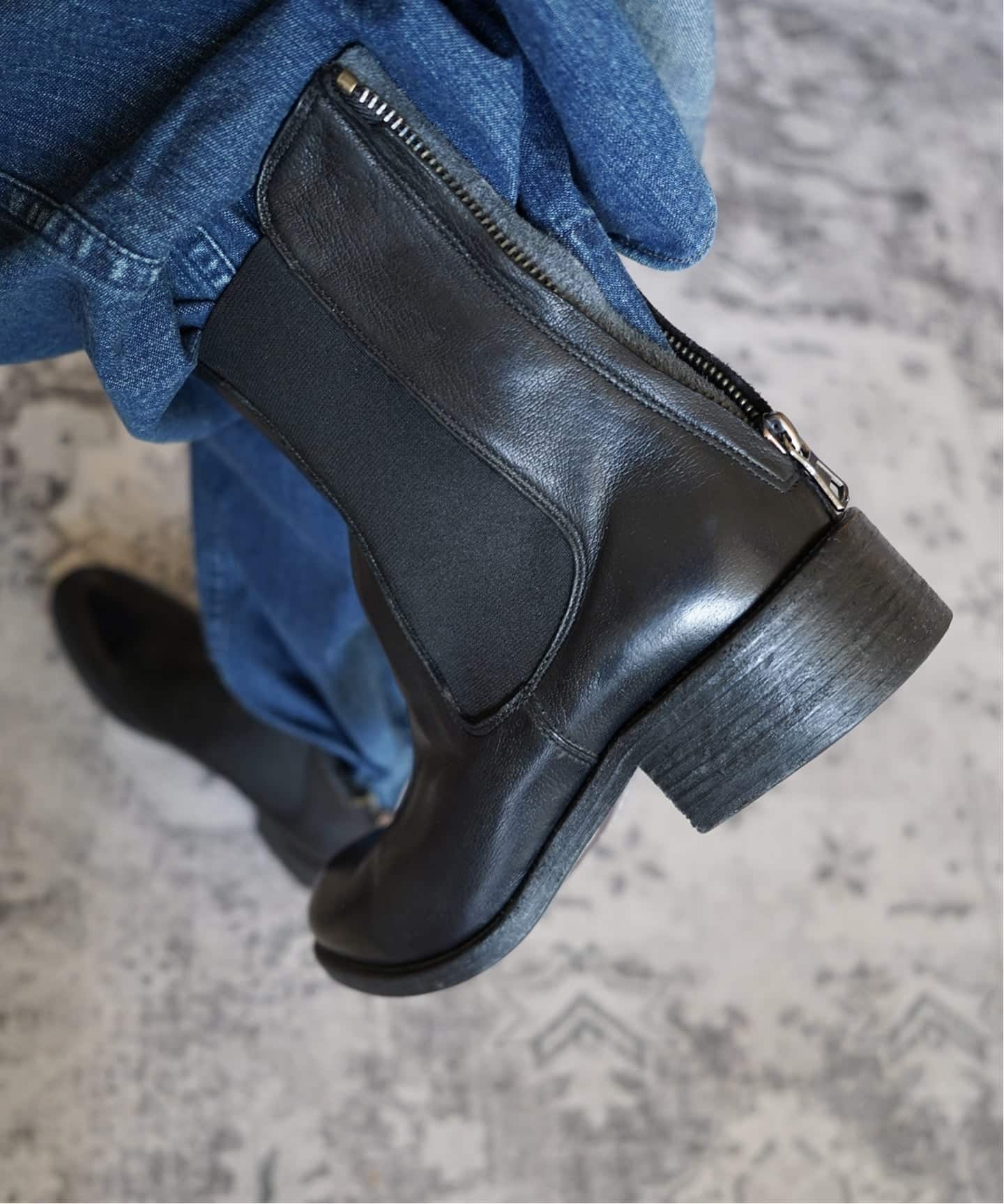 STURLINI 】BACK SIDE ZIP BOOTS（ブーティ・ショートブーツ