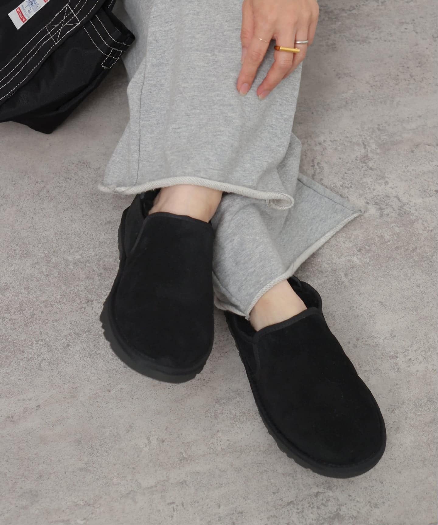 追加予約》【UGG/アグ】M KENTON：ボアシューズ 3010 BLACK/CHESTNUT
