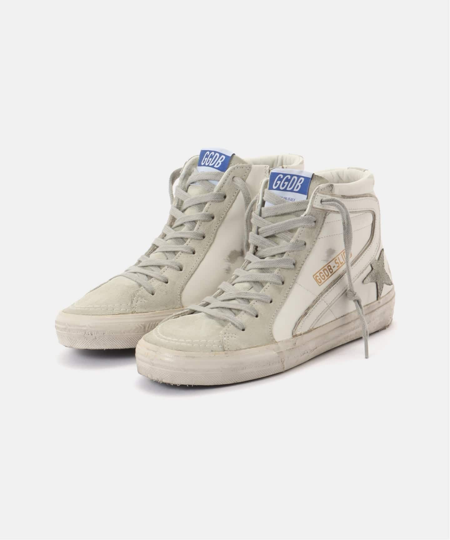 GOLDEN GOOSE / ゴールデングース】SLIDE LEATHER UPPER SUEDE S