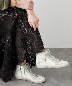 GOLDEN GOOSE / ゴールデングース】SLIDE LEATHER UPPER SUEDE S 