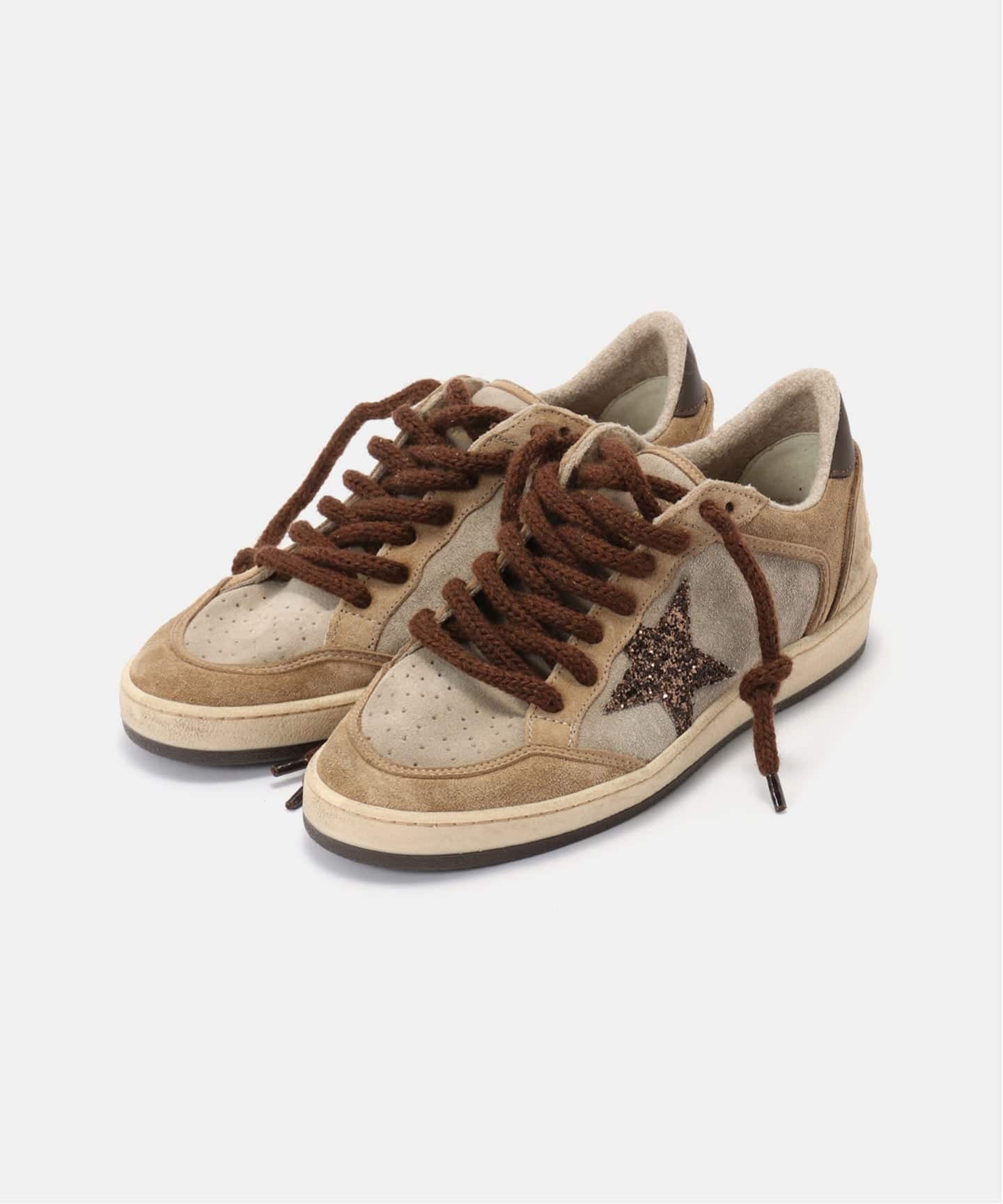 GOLDEN GOOSE / ゴールデングース】BALLSTAR SUEDE GLITTER STAR