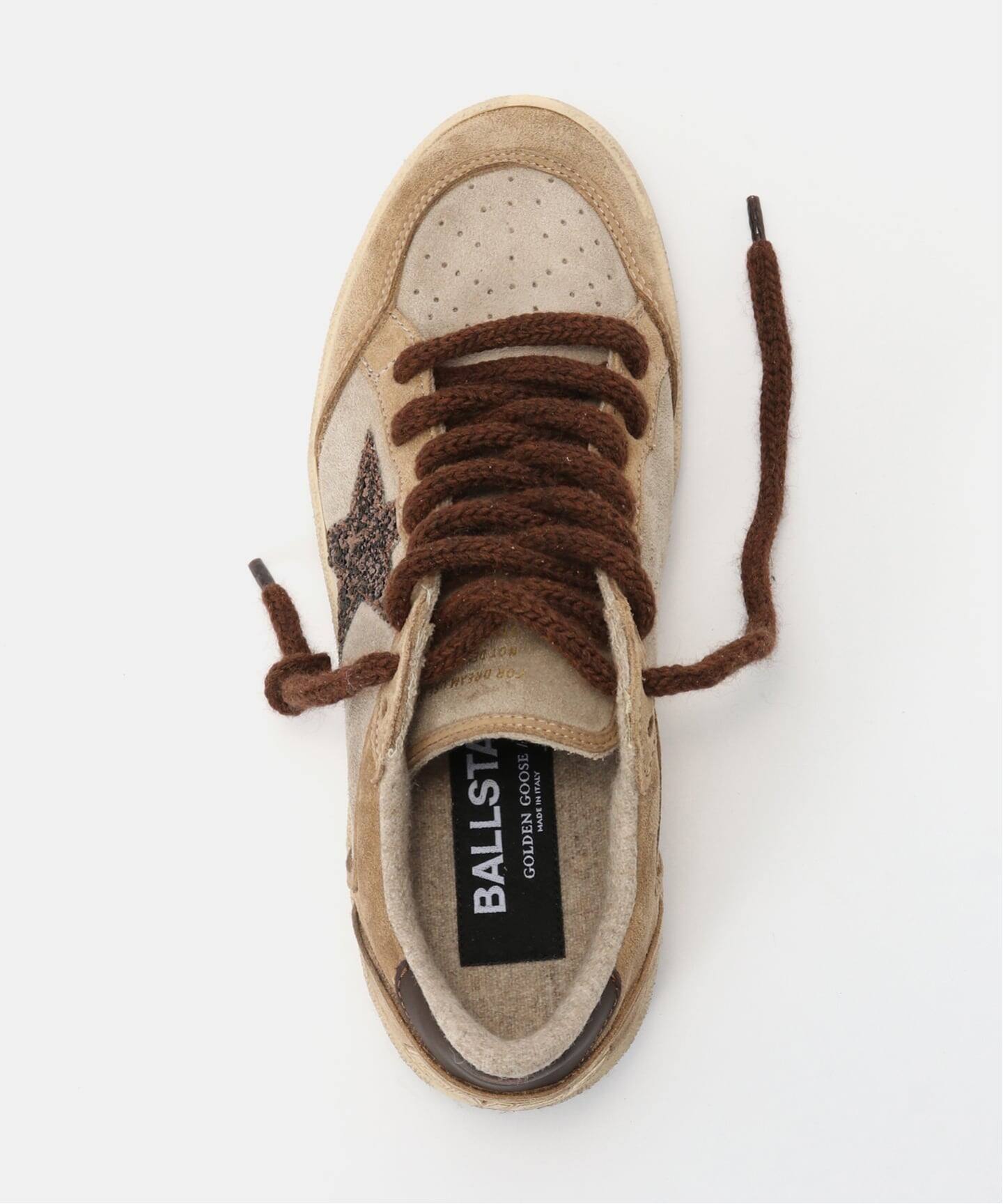 GOLDEN GOOSE / ゴールデングース】BALLSTAR SUEDE GLITTER STAR