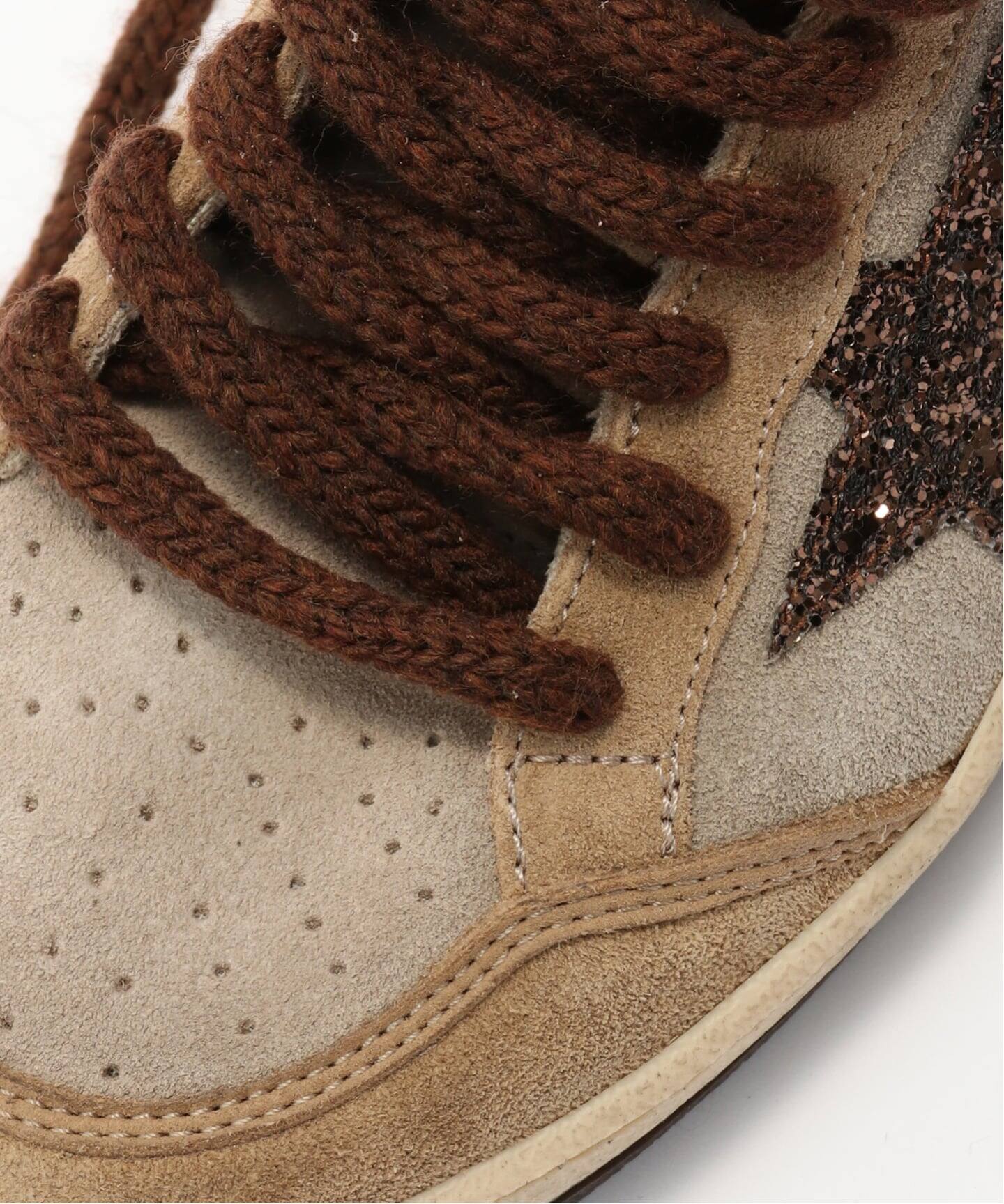GOLDEN GOOSE / ゴールデングース】BALLSTAR SUEDE GLITTER STAR
