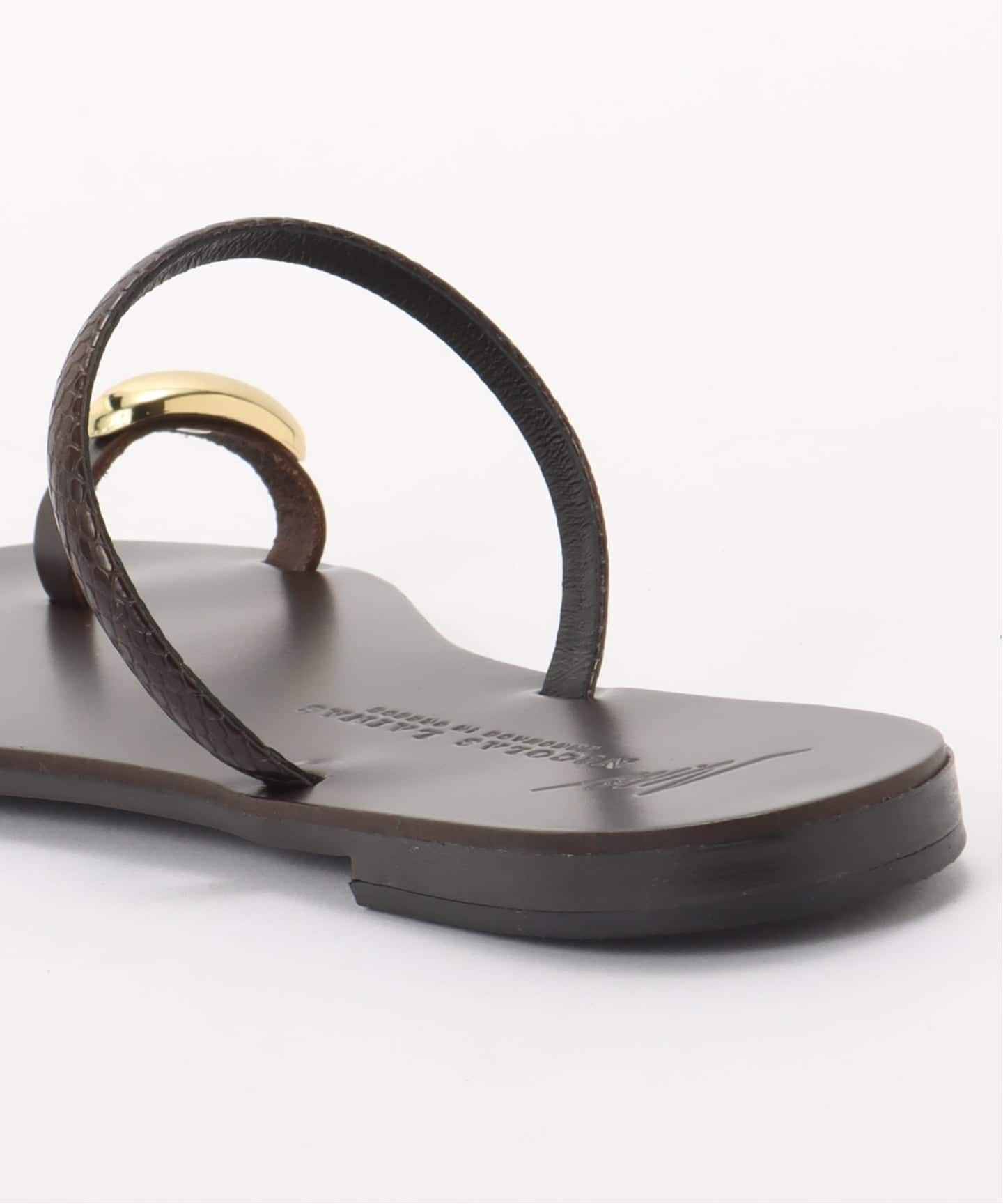 ドゥーズィエムクラス【NICOLAS LAINAS/ニコラスライナス】 サンダル NICOLAS LAINAS/ニコラスライナス】BROWN SNAKE SANDAL（サンダル