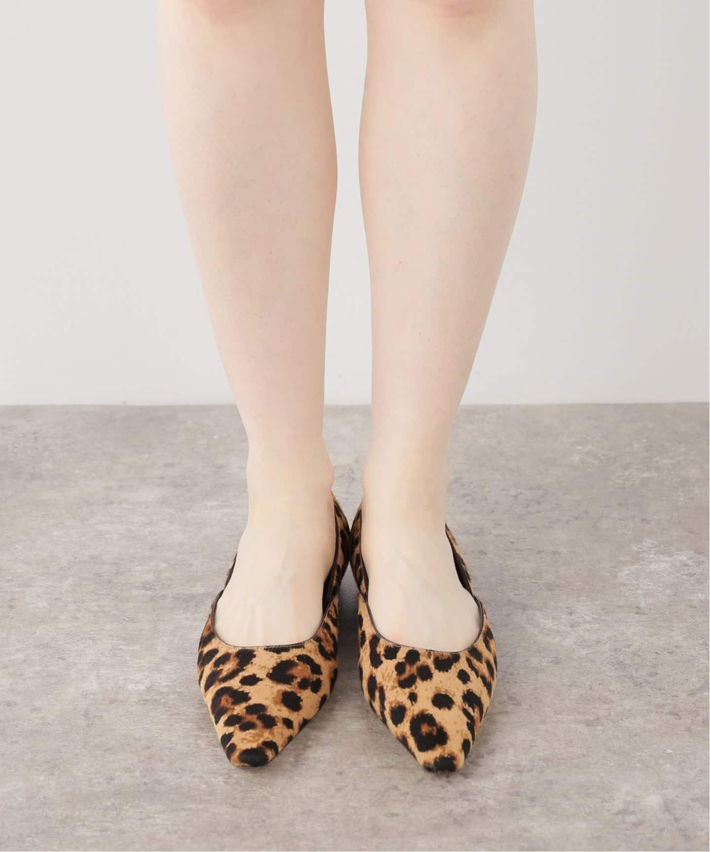 BRENTELLA/ブレンテッラ】LEOPARD BALLET シューズ（フラットシューズ