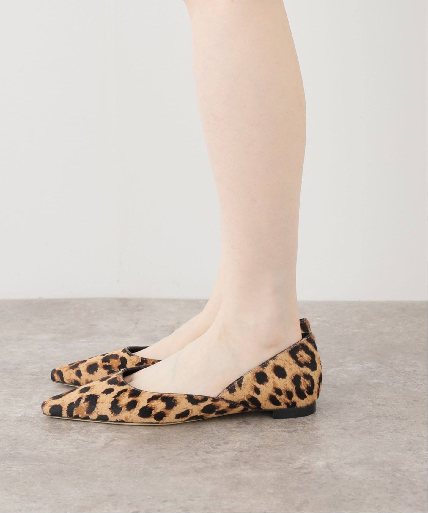 BRENTELLA/ブレンテッラ】LEOPARD BALLET シューズ（フラットシューズ
