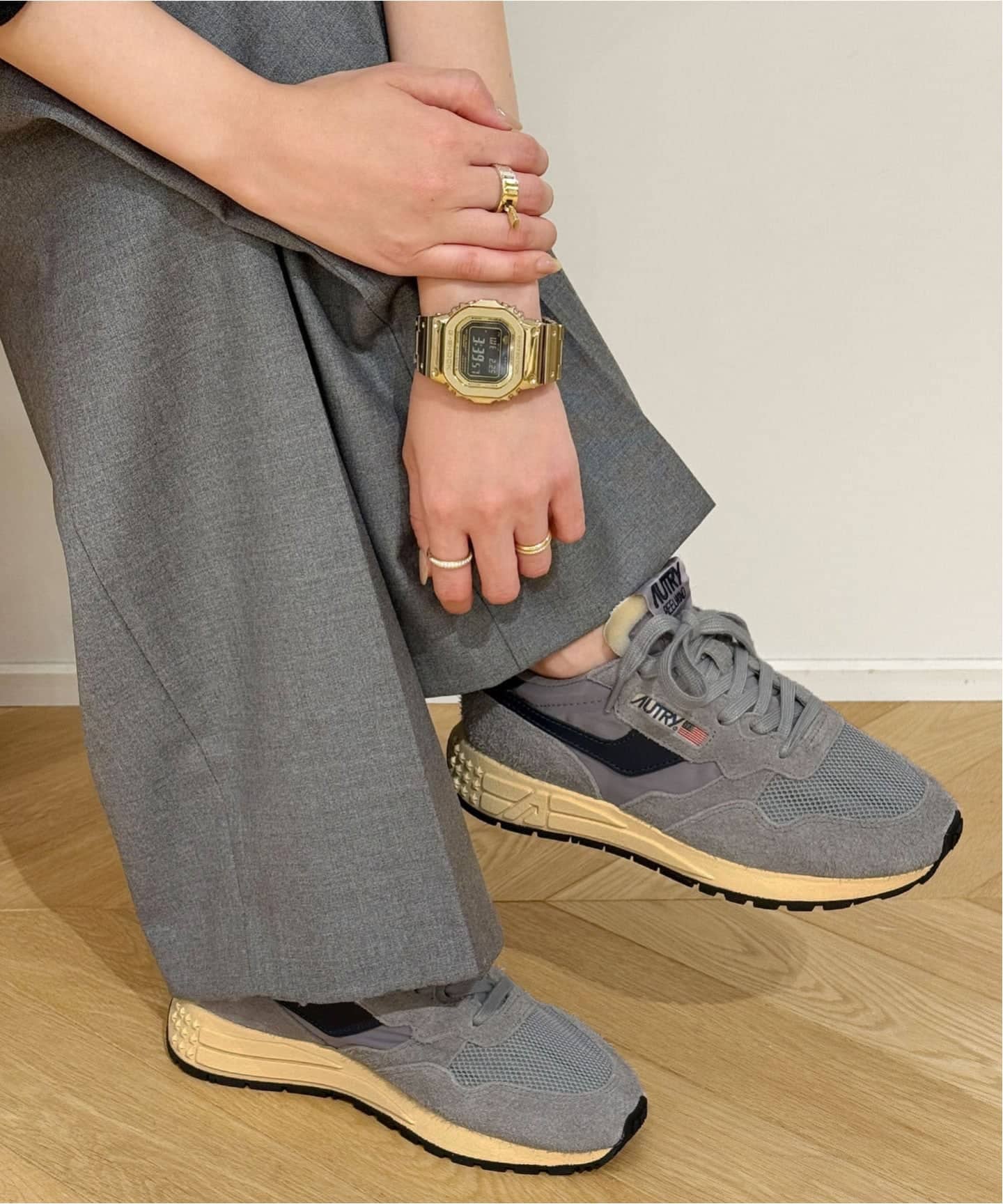 AUTRY/オートリー】REELWIND LOW スニーカー(GREY)（スニーカー