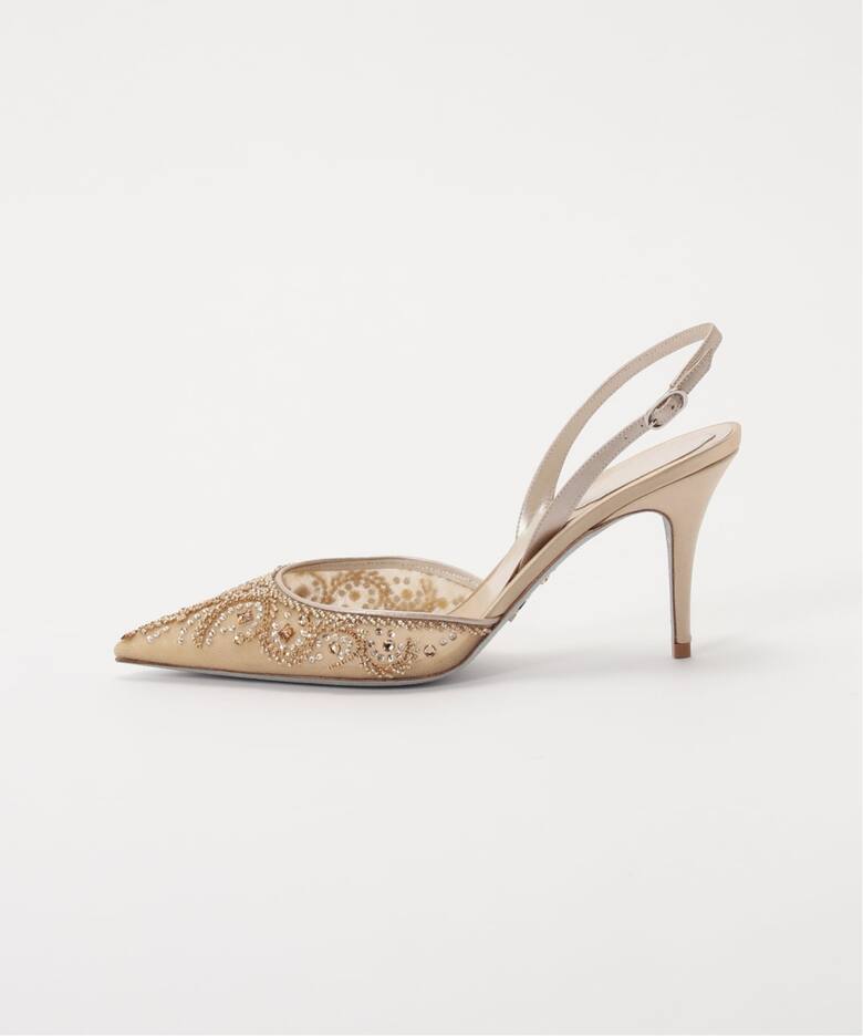RENE CAOVILLA/レネ カオヴィラ】 BIJOU SLINGBACK ミュール（その他 