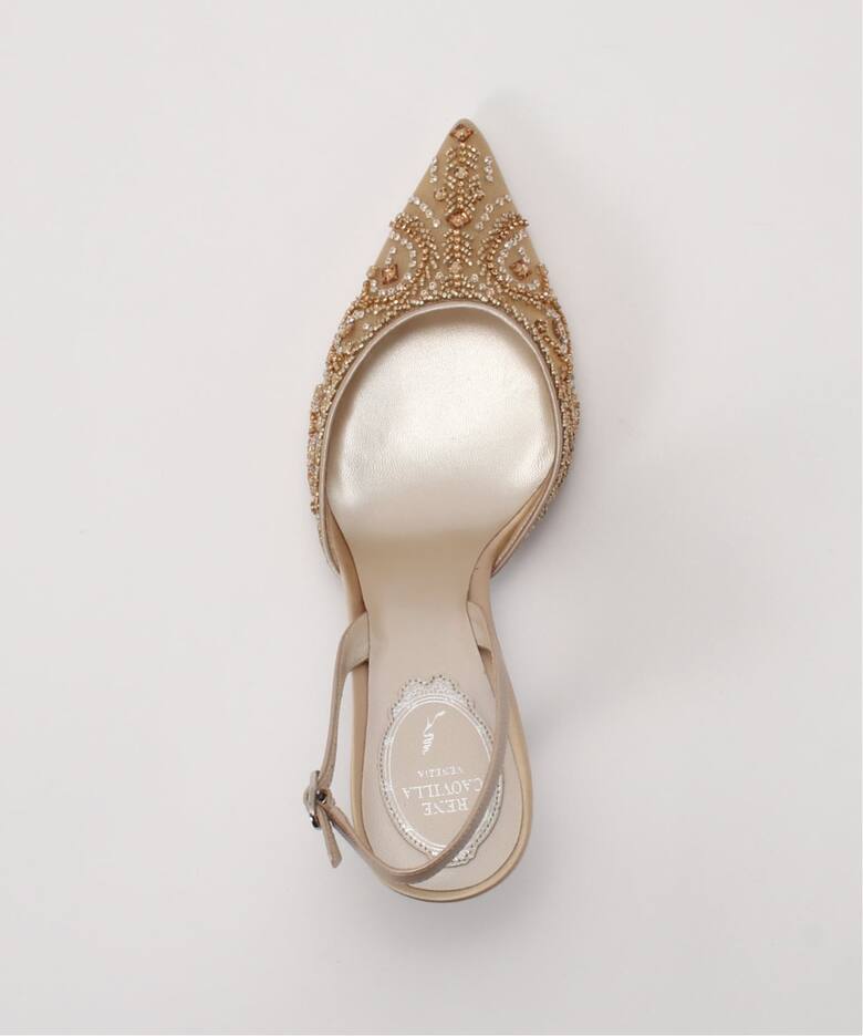 RENE CAOVILLA/レネ カオヴィラ】 BIJOU SLINGBACK ミュール（その他 