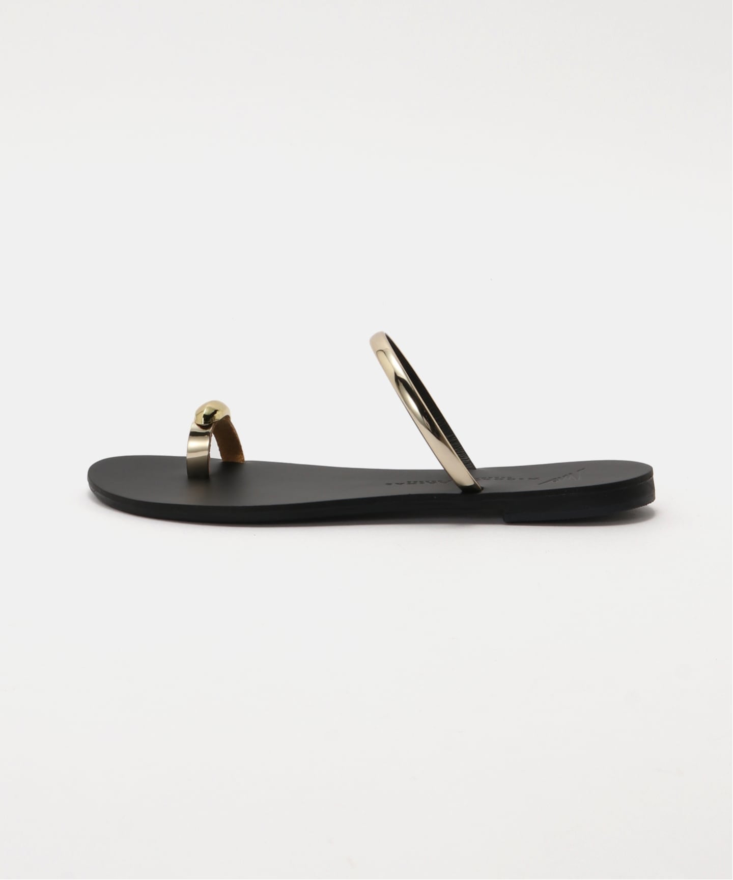 NICOLAS LAINAS/ニコラス ライナス】 RING SANDAL(ブラック)（サンダル