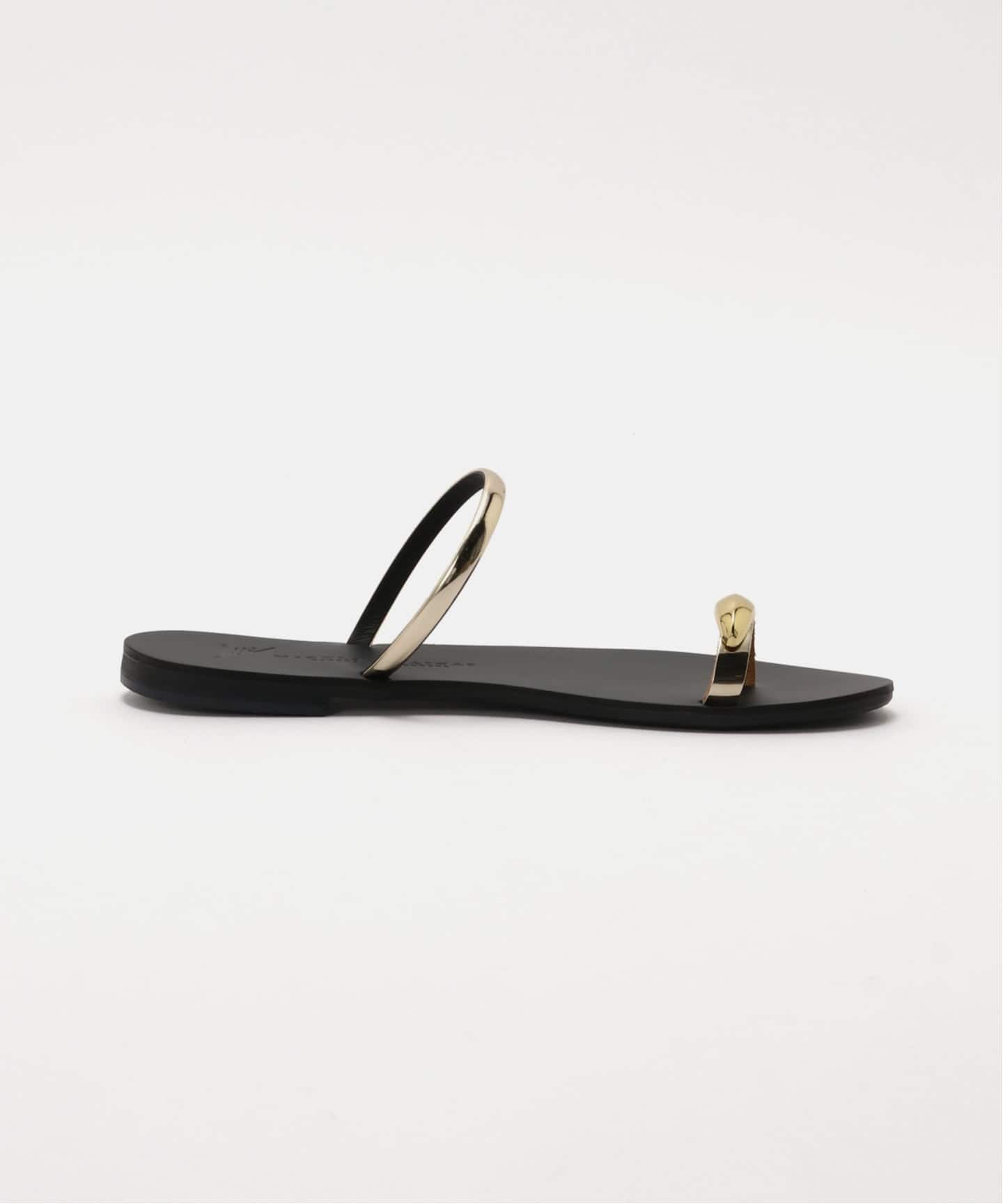 NICOLAS LAINAS/ニコラス ライナス】 RING SANDAL(ブラック)（サンダル
