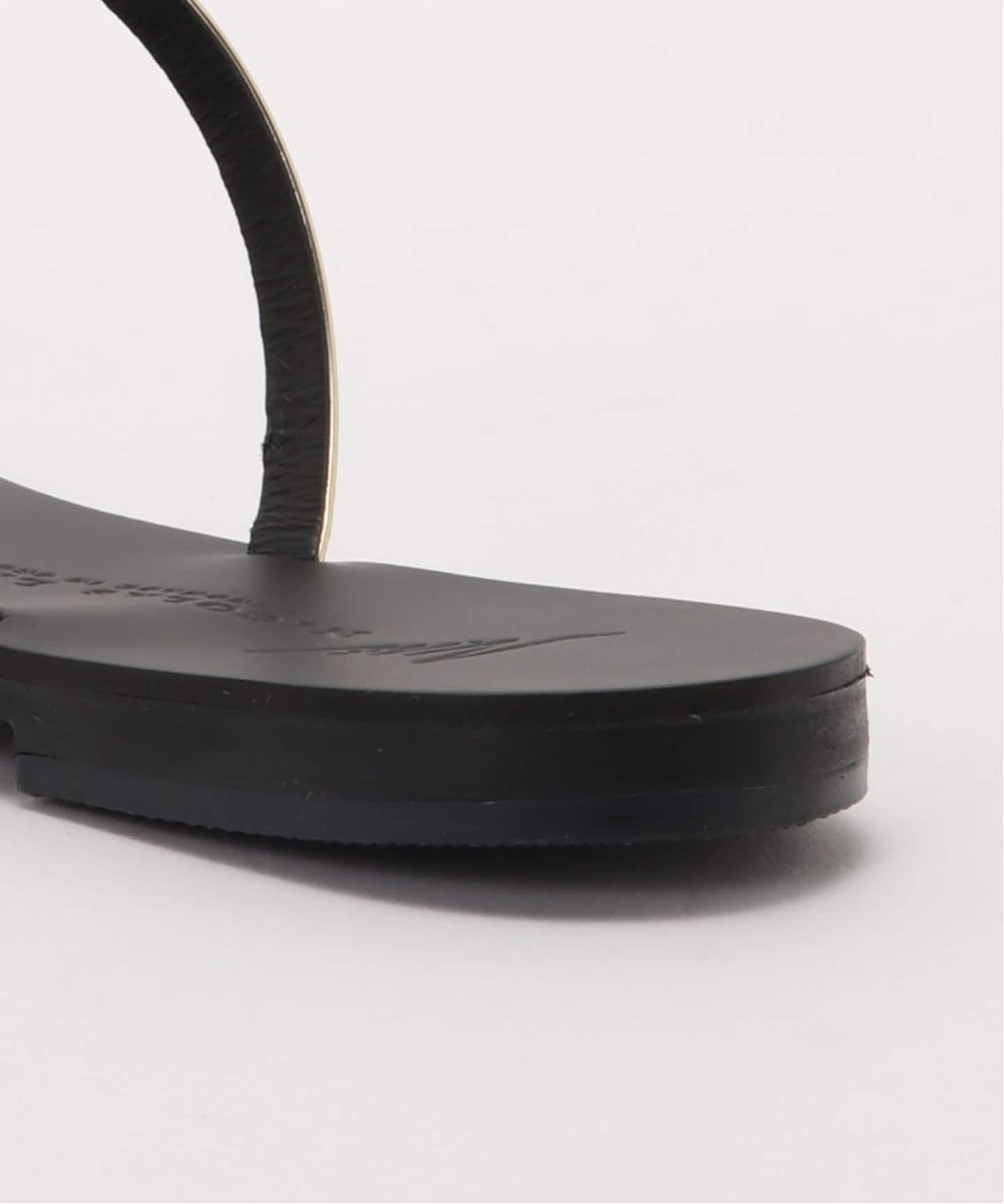 NICOLAS LAINAS/ニコラス ライナス】 RING SANDAL(ブラック)（サンダル