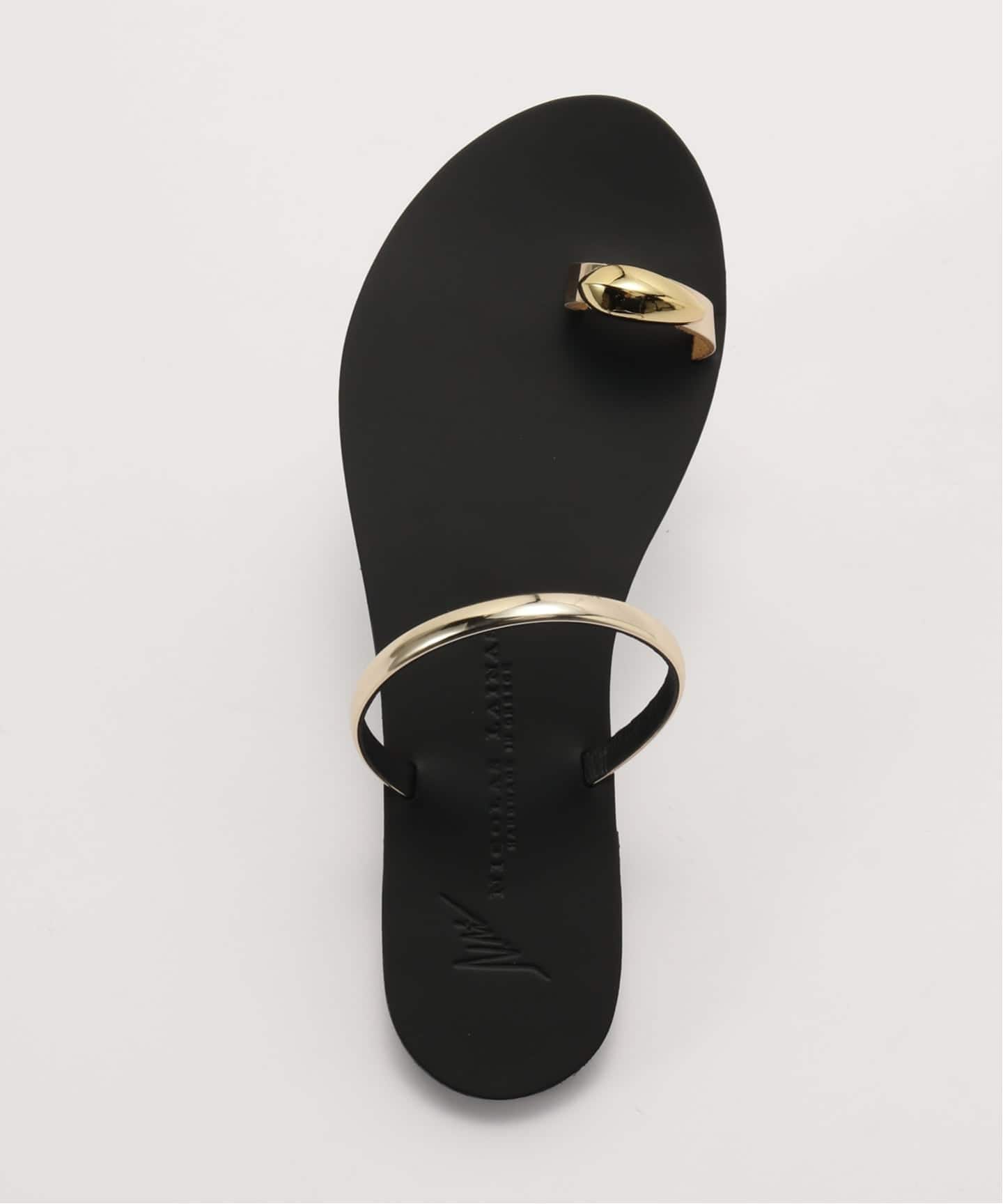 NICOLAS LAINAS/ニコラス ライナス】 RING SANDAL(ブラック)（サンダル
