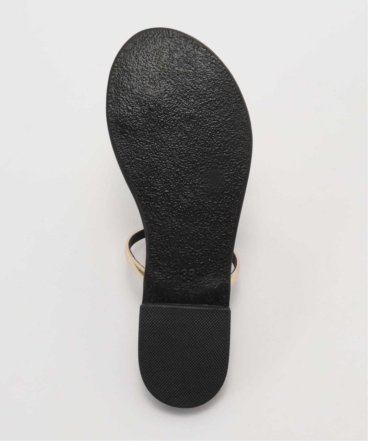 NICOLAS LAINAS/ニコラス ライナス】 RING SANDAL(ブラック)（サンダル