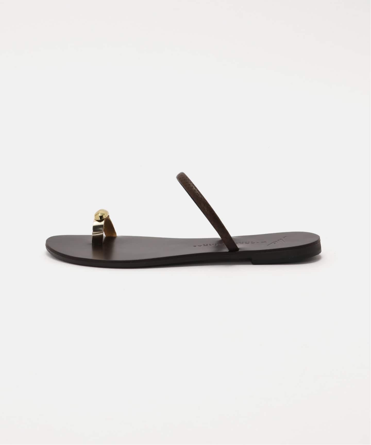 NICOLAS LAINAS/ニコラス ライナス】RING SANDAL(ブラウン)（サンダル