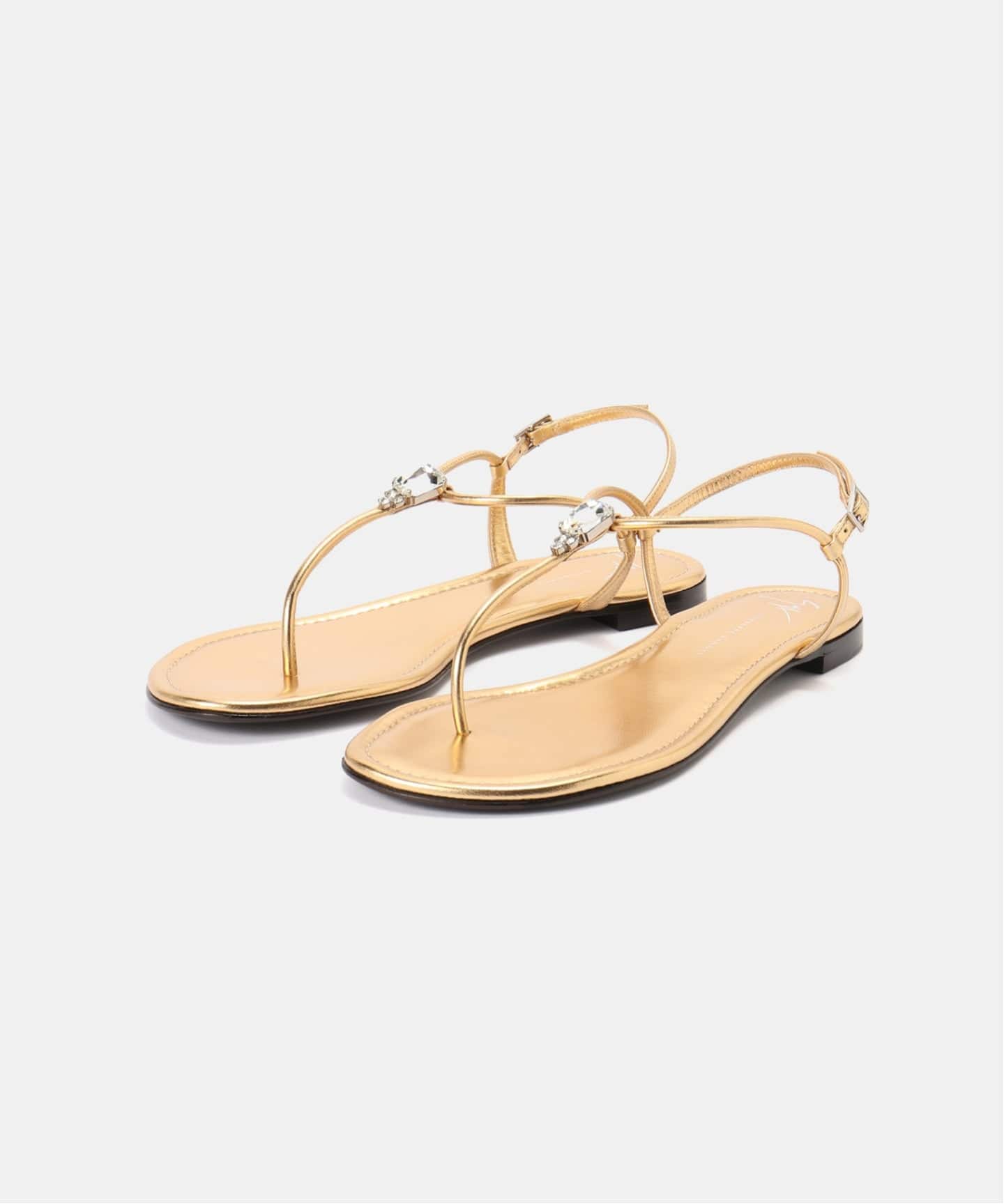 GIUSEPPE ZANOTTI/ジュゼッペ ザノッティ】 CRYSTAL GOLD TONG SANDAL