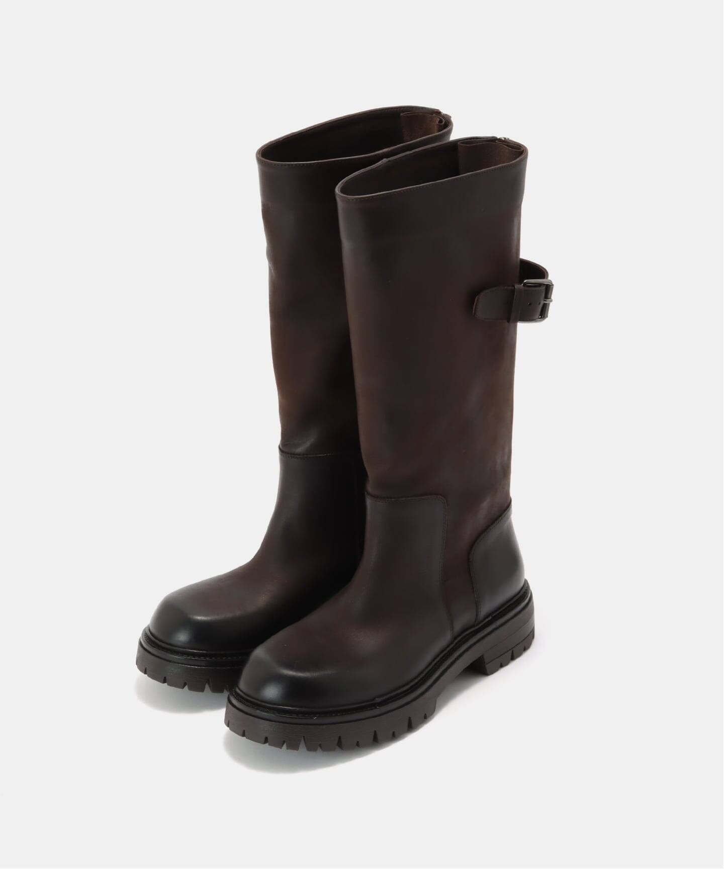 ELENA IACH/エレナ イアチ】 BELDED LONG BOOTS（ロングブーツ）｜L