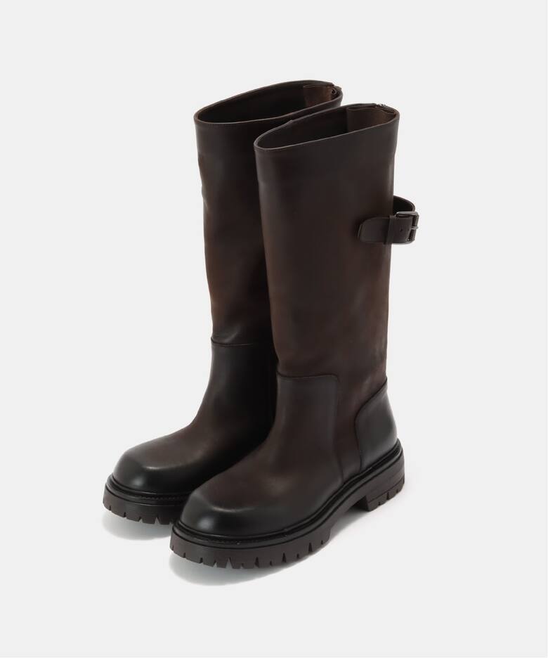 ELENA IACH/エレナ イアチ】 BELDED LONG BOOTS（ロングブーツ）｜L 