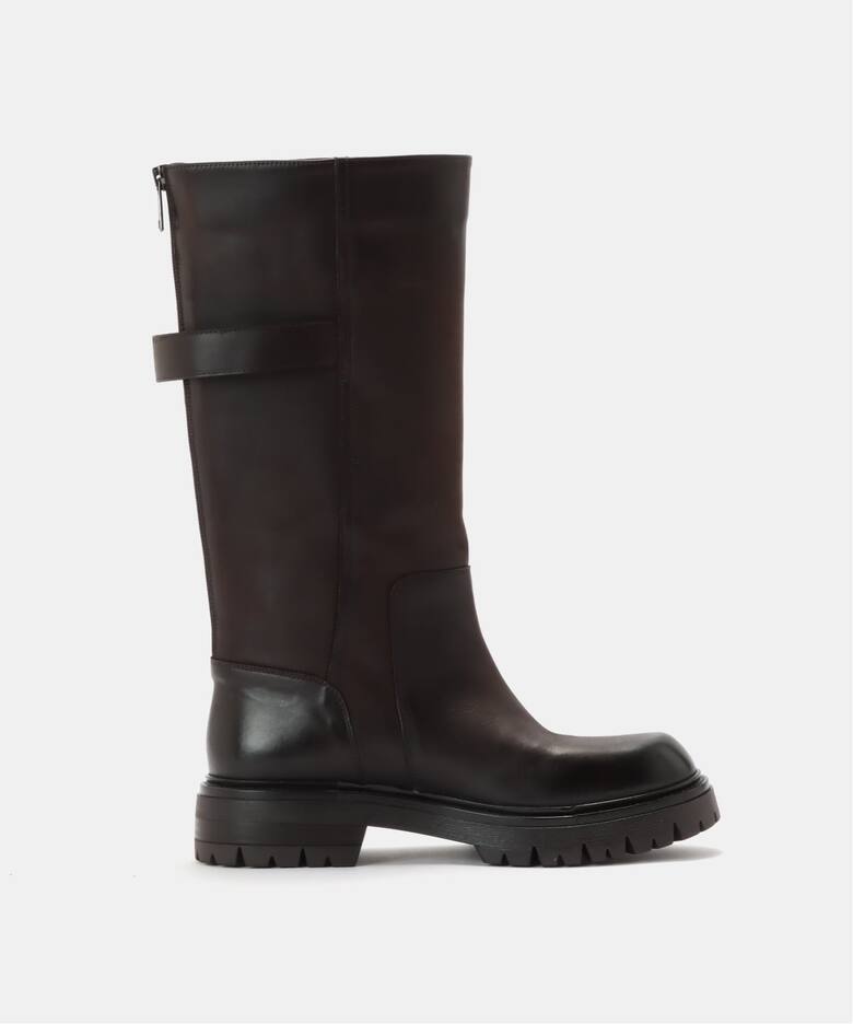 ELENA IACH/エレナ イアチ】 BELDED LONG BOOTS（ロングブーツ）｜L 
