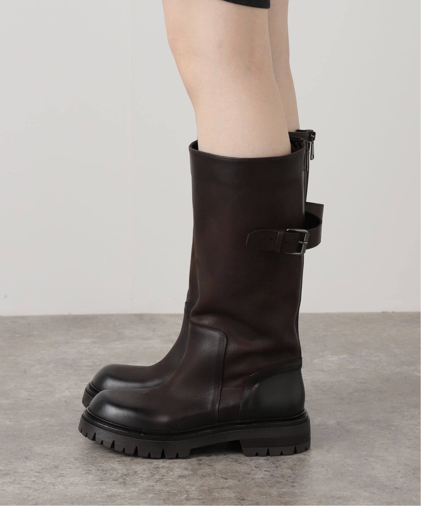 ELENA IACH/エレナ イアチ】 BELDED LONG BOOTS（ロングブーツ）｜L