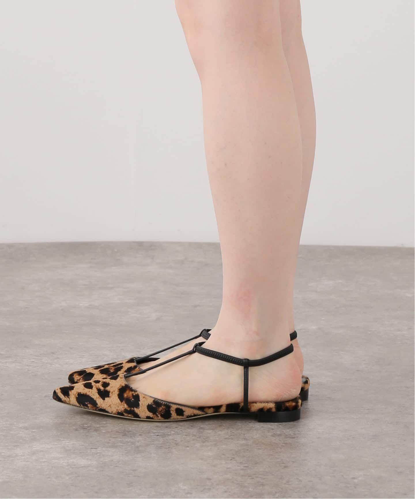 BRENTELLA/ブレンテッラ】PONY T STRAP MULE（フラットシューズ）｜L