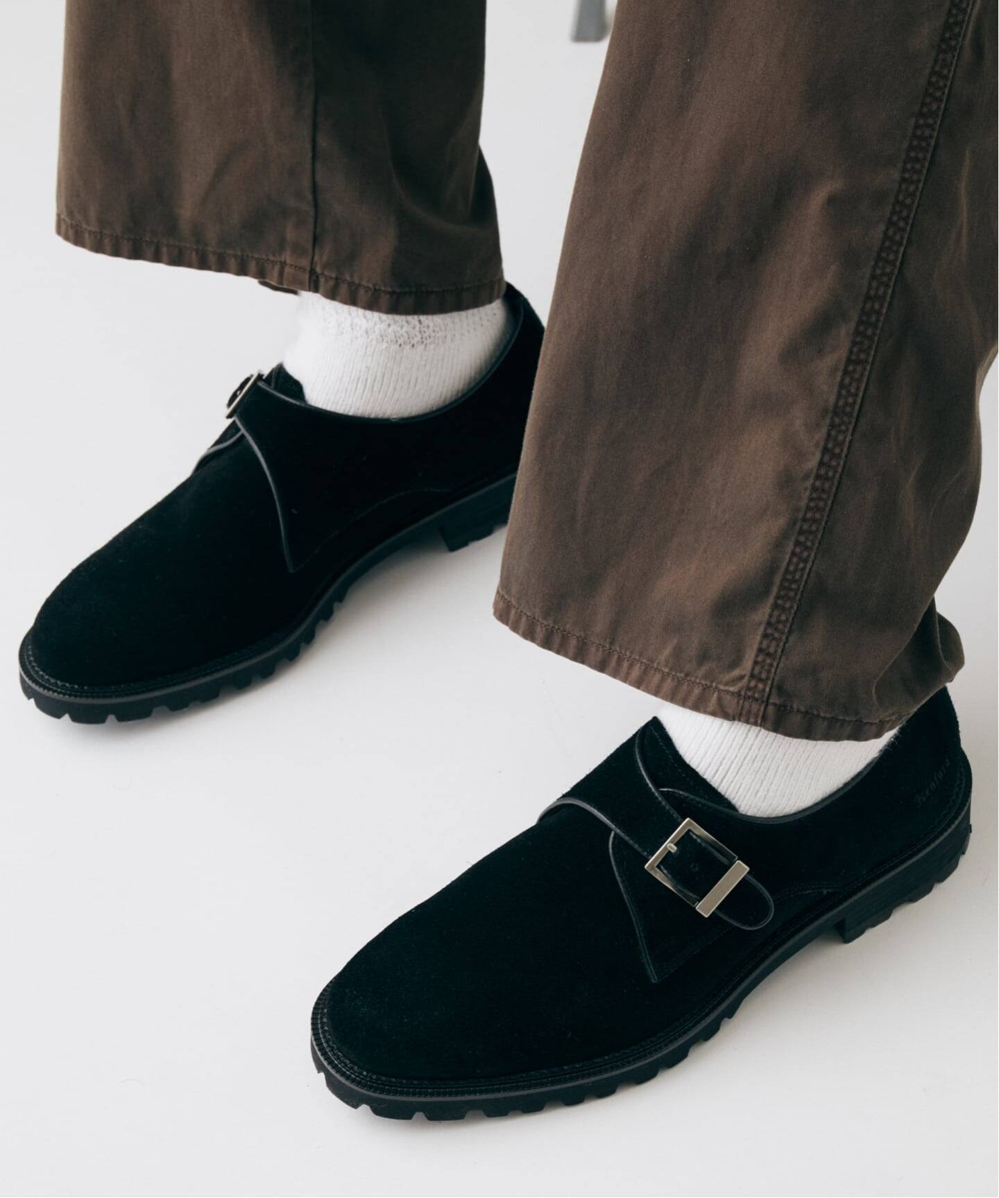 新品Kenford journal standard 別注 Monk Strap Kenford / ケンフォード 別注 スウェード モンクストラップ（レザー