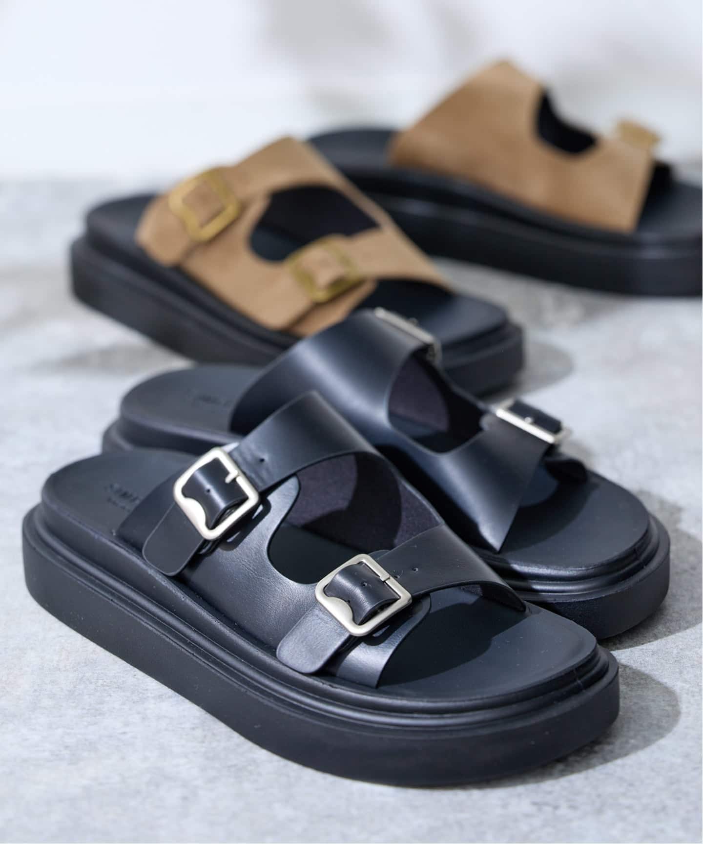 2BELT プラットフォームサンダル（サンダル）｜B.C STOCK（ベーセー