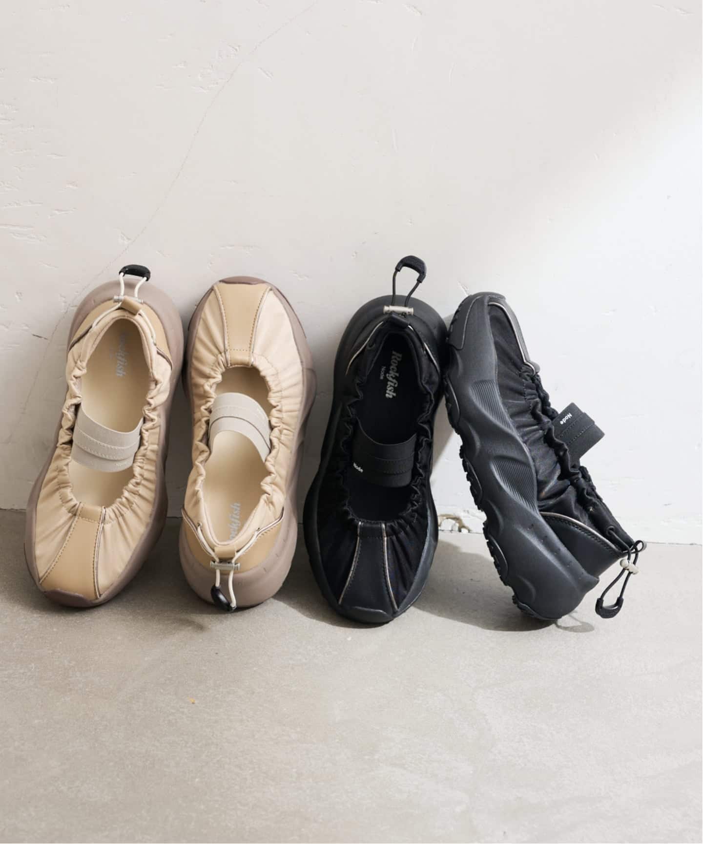 rockfish/ ロックフィッシュ PUFFIN WIDE BANDING SNEAKERS