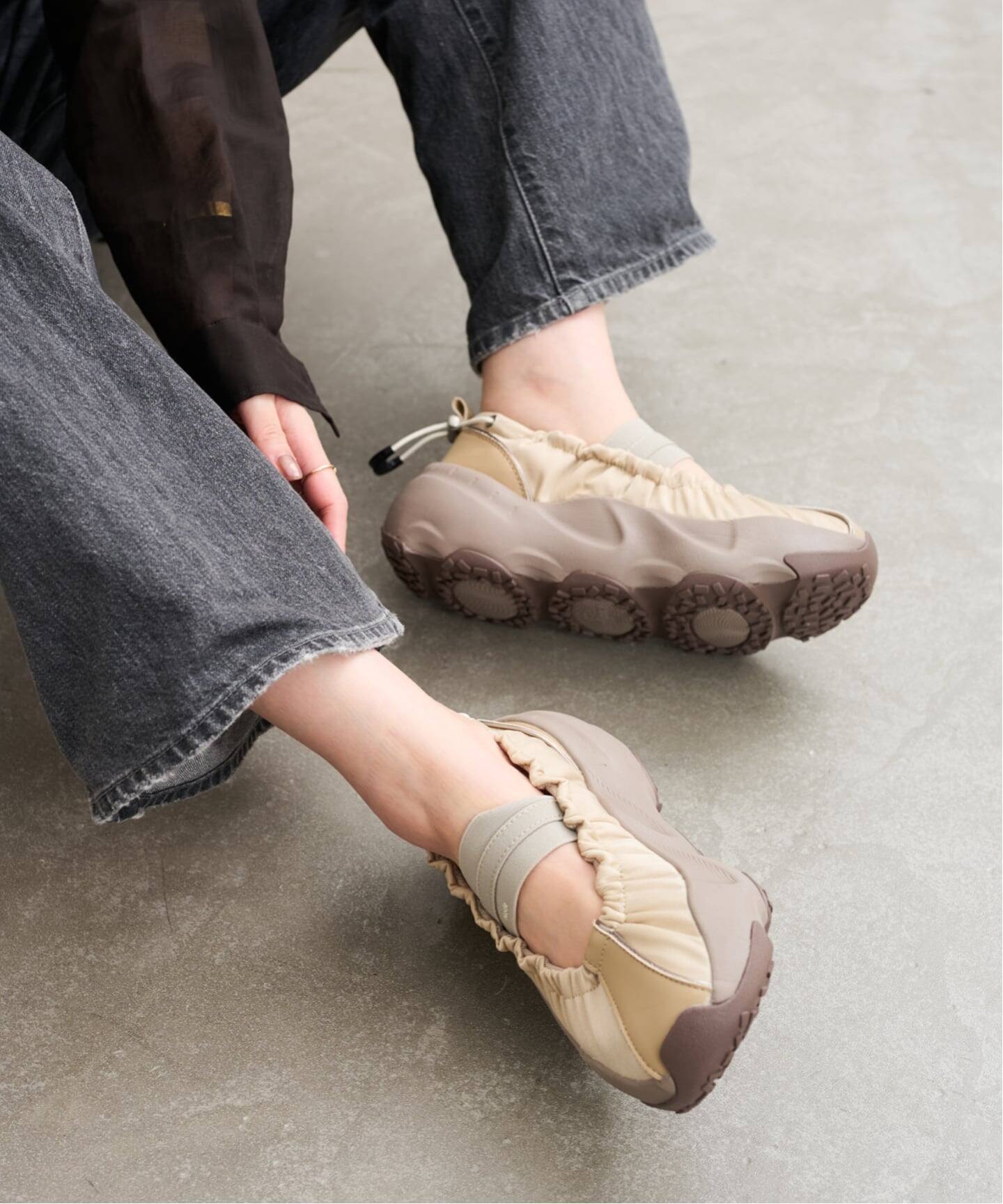 rockfish/ ロックフィッシュ PUFFIN WIDE BANDING SNEAKERS