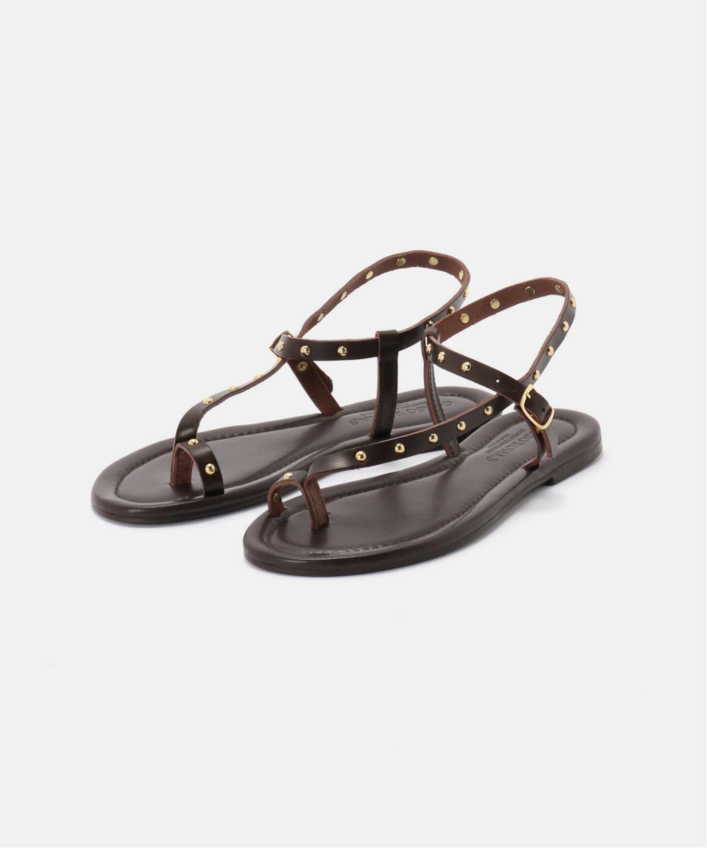 CORSO ROMA9/ コルソローマノーヴェ STUDS TONGS（サンダル）｜GRISE