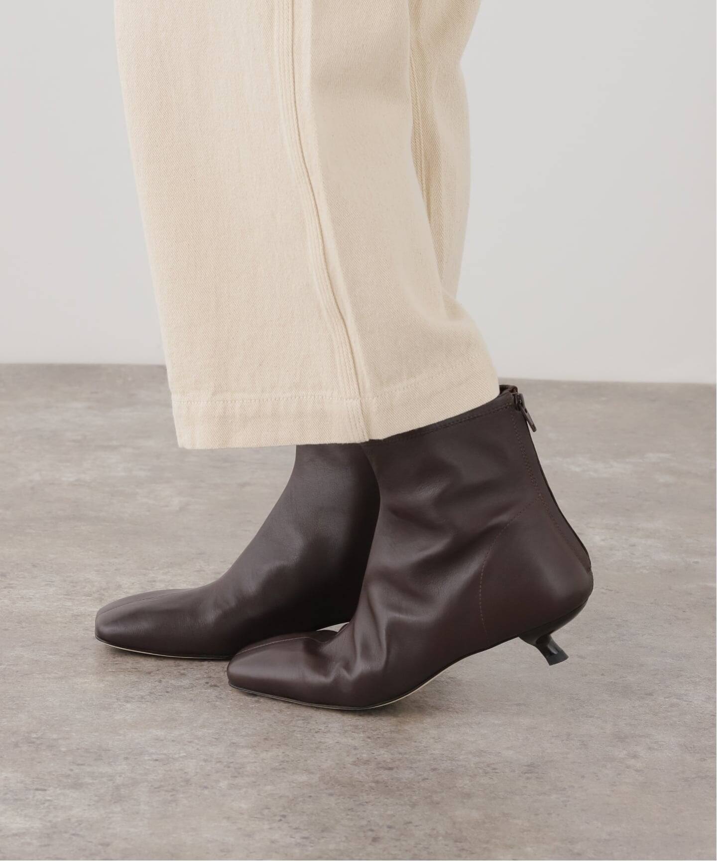 希少 ムニョスブランデシック ショートブーツ 38 本革 ブラウン　アルチザン JVAM /ジェイヴィエーエムPIERCE BOOTS（ブーティ・ショートブーツ