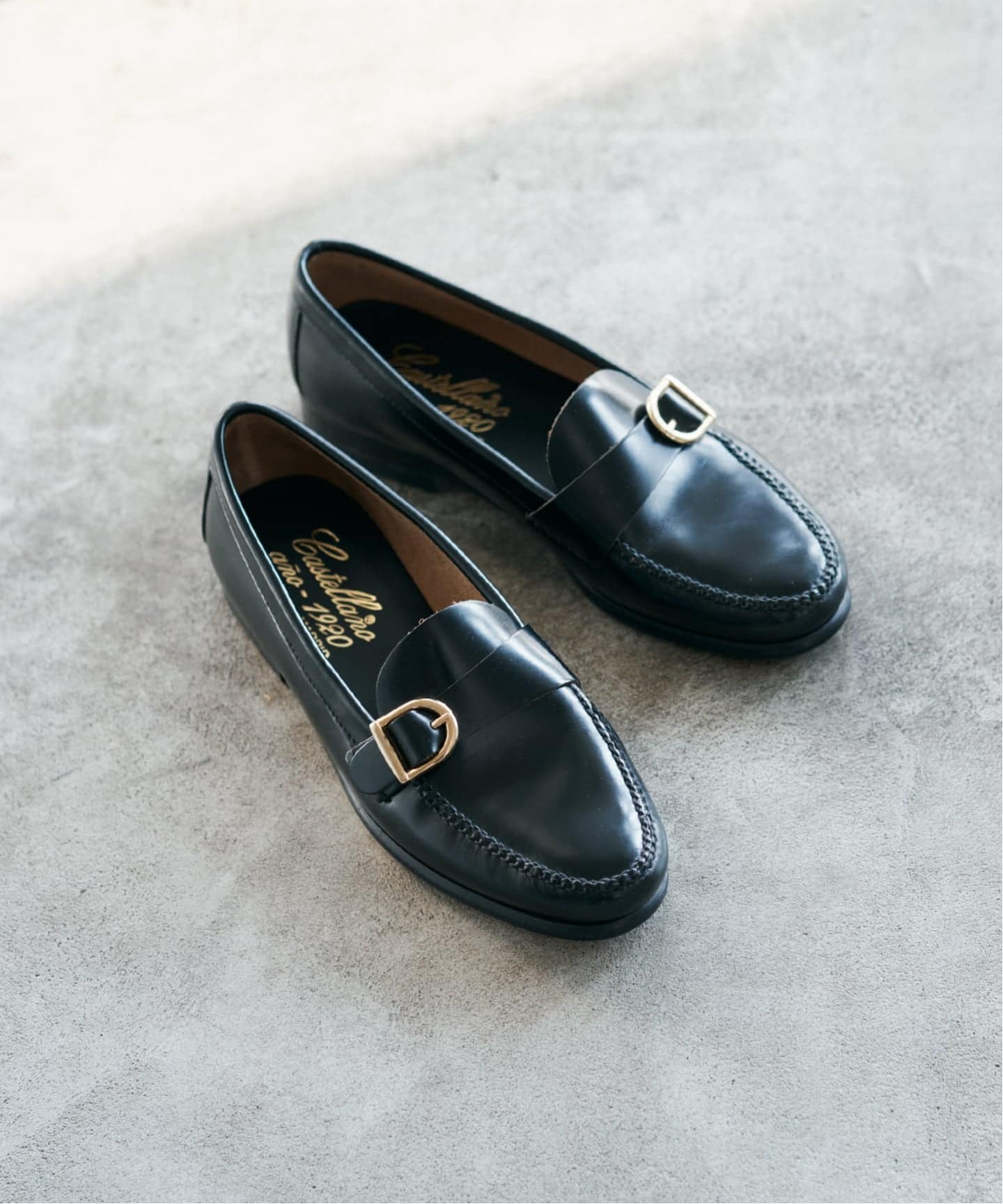 CASTELLANO/カステラーノ buckle loafers ローファー AT09 ANTIK