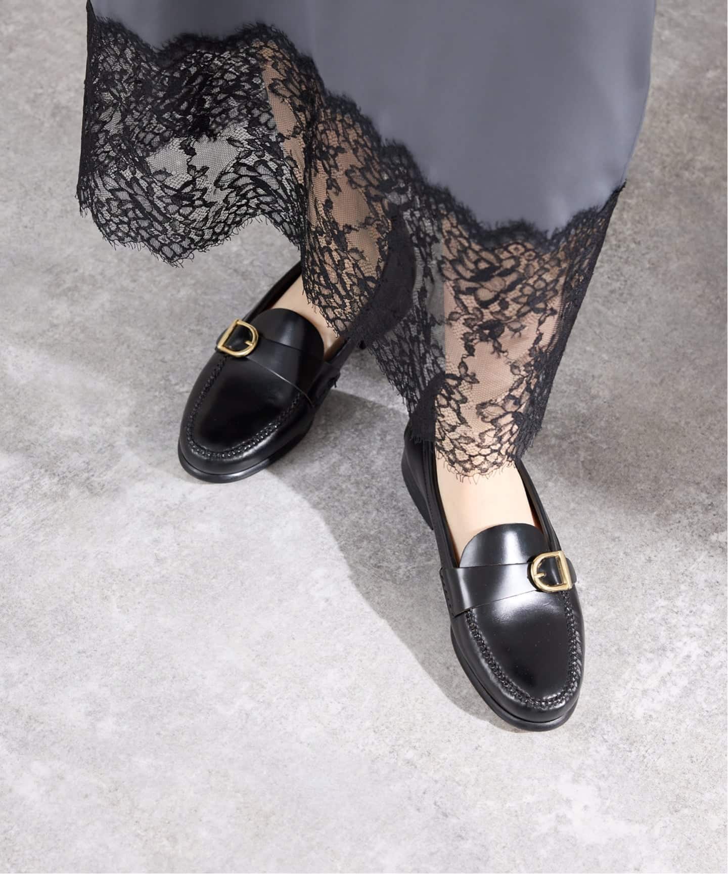 定価4.1万 極美品✨ 現行品 カステラーノ イエナ別注 ローファー 38 CASTELLANO/カステラーノ buckle loafers ローファー AT09 ANTIK