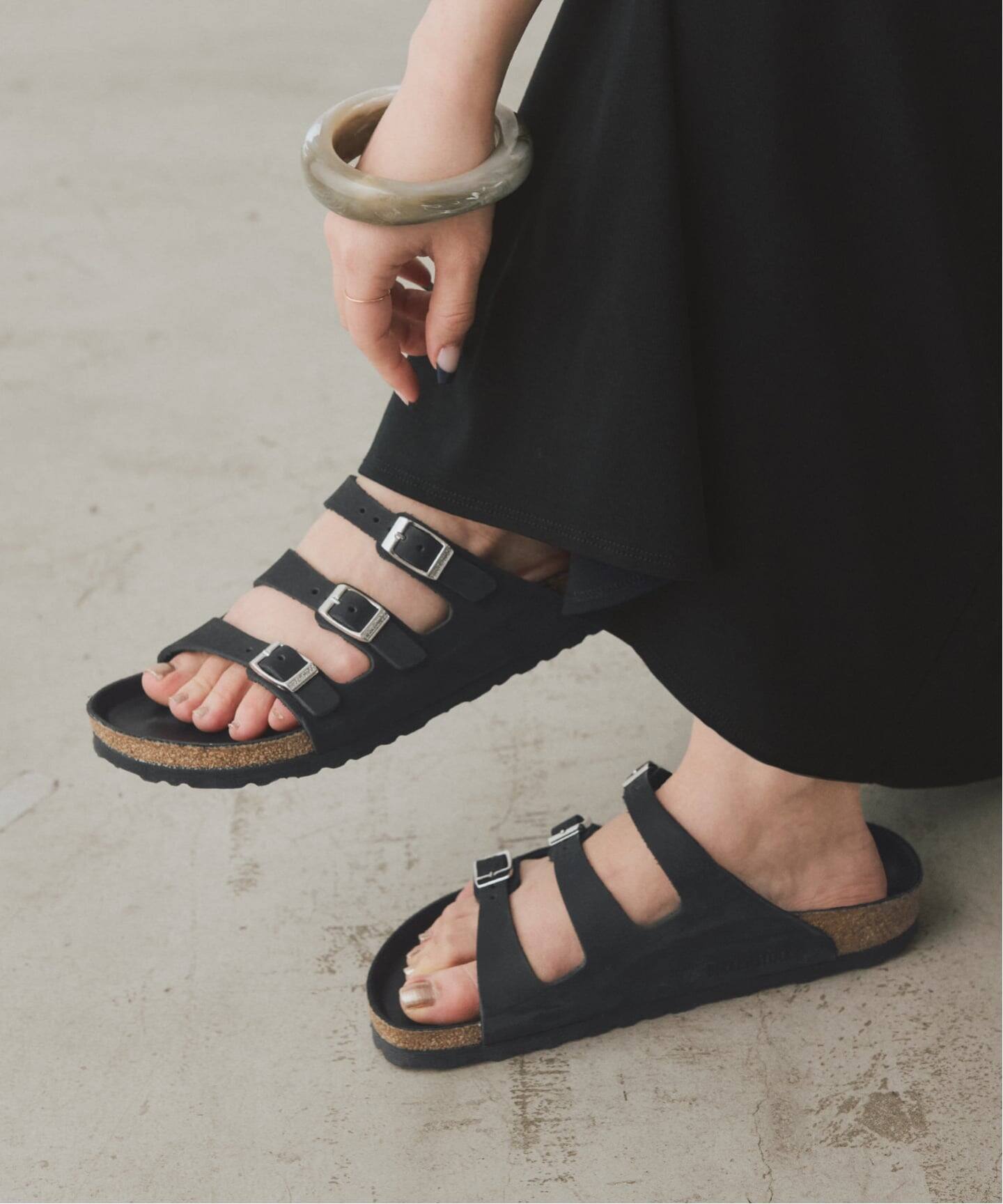 BIRKENSTOCK/ビルケンシュトック SLOBE別注 Florida FR LENB Black