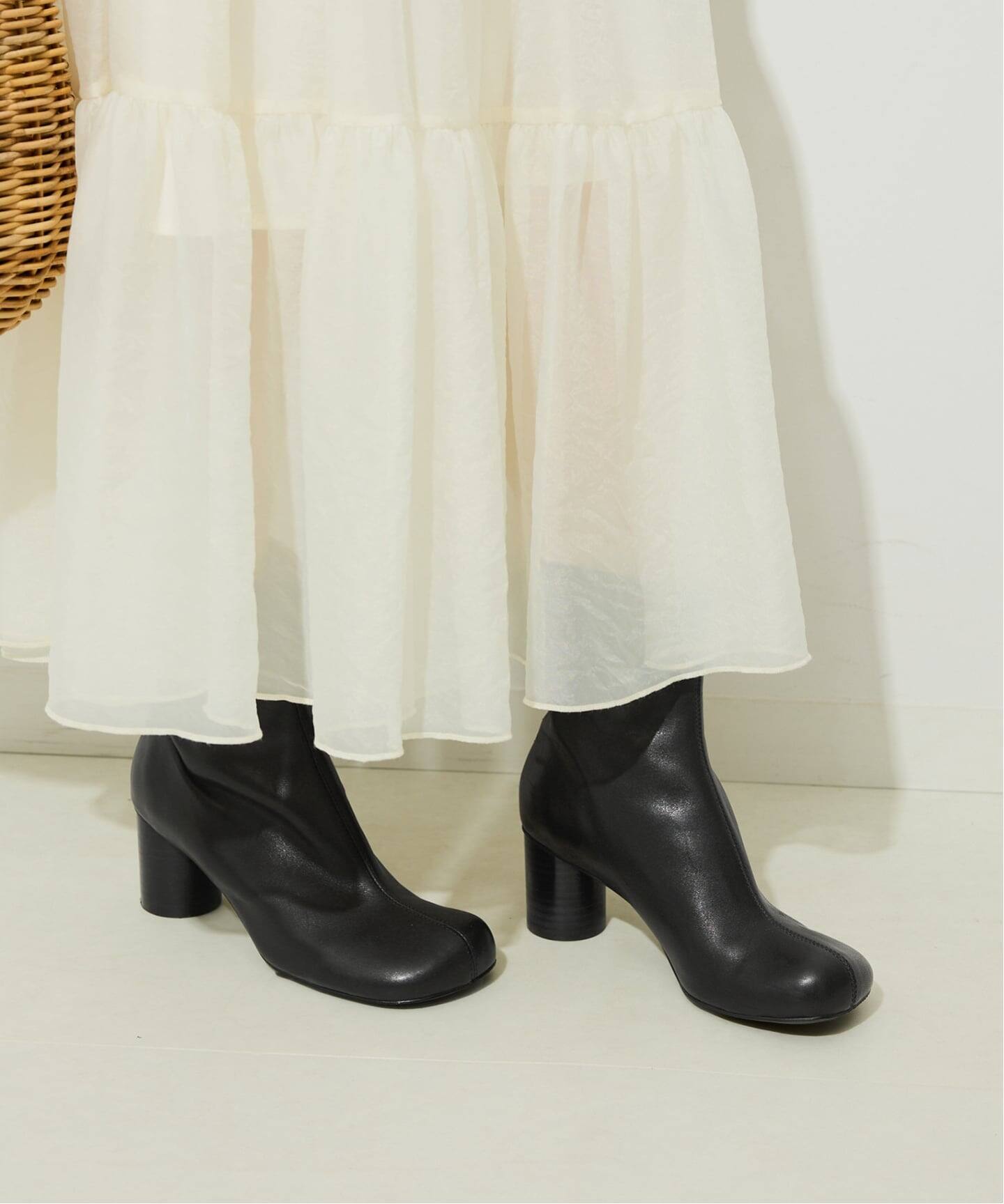 追加4》SLOBE スクエアトゥショートブーツ（ブーティ・ショートブーツ