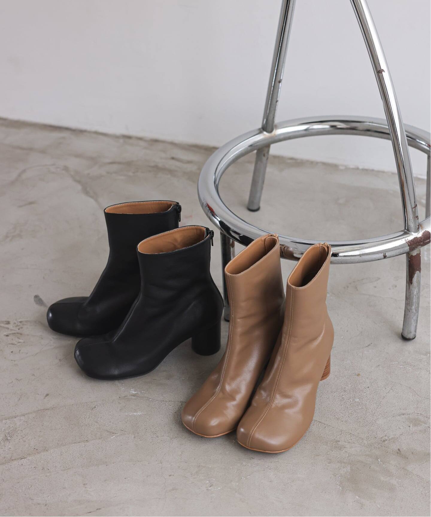 追加4》SLOBE スクエアトゥショートブーツ（ブーティ・ショートブーツ