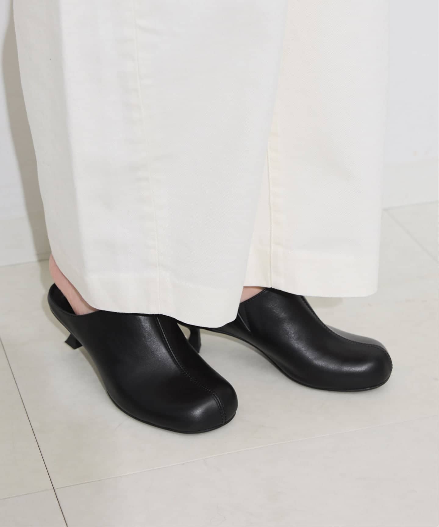 予約》SLOBE スクエアトゥミュール（ブーティ・ショートブーツ