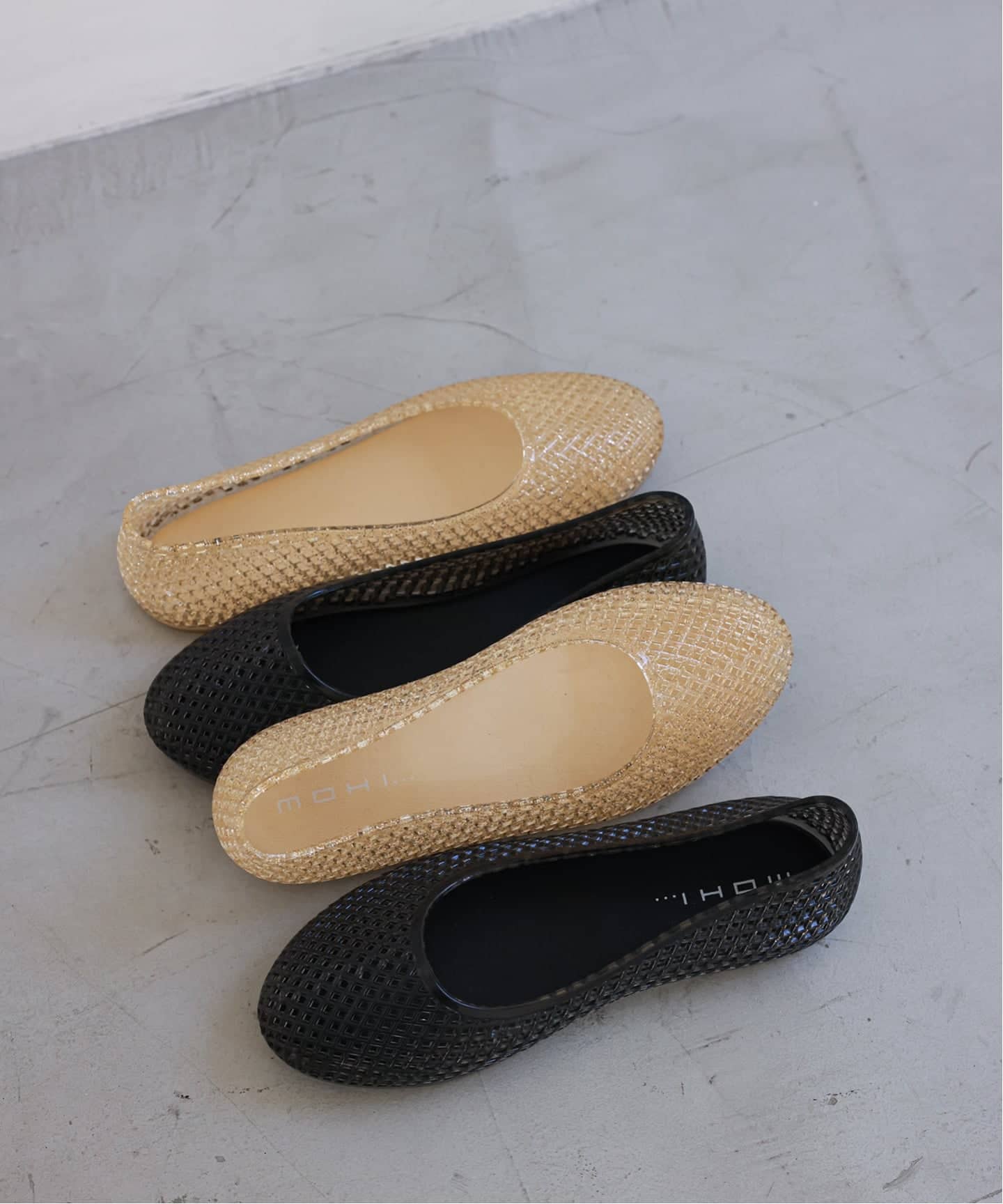 別注カラーあり》MOHI/モヒ メッシュフラットシューズ 3-2533- PVC