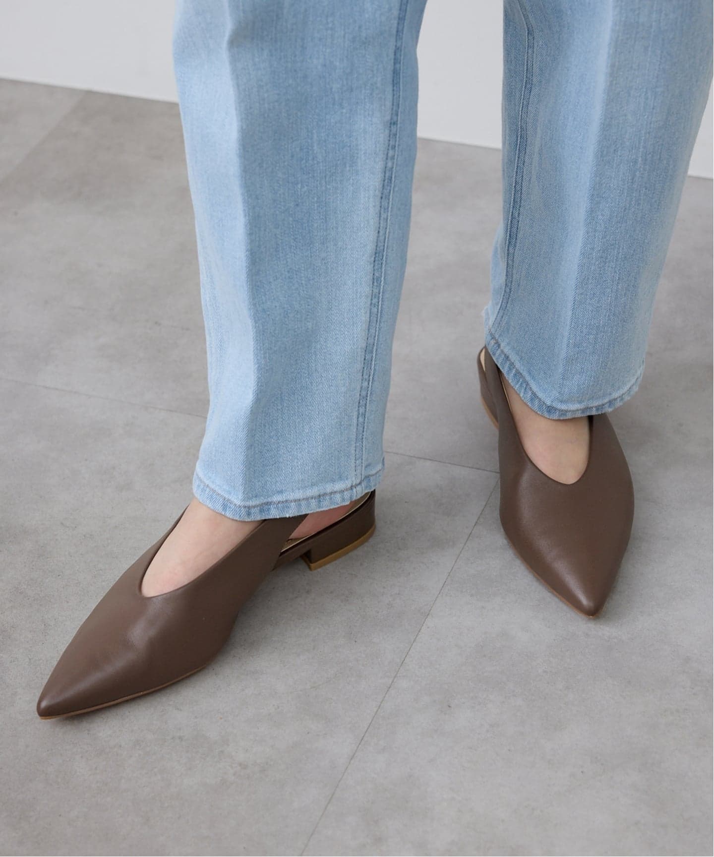 SLOBE レザーフラットシューズ（レザーシューズ）｜SLOBE IENA