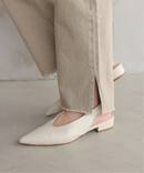 《予約》SLOBE レザーフラットシューズ